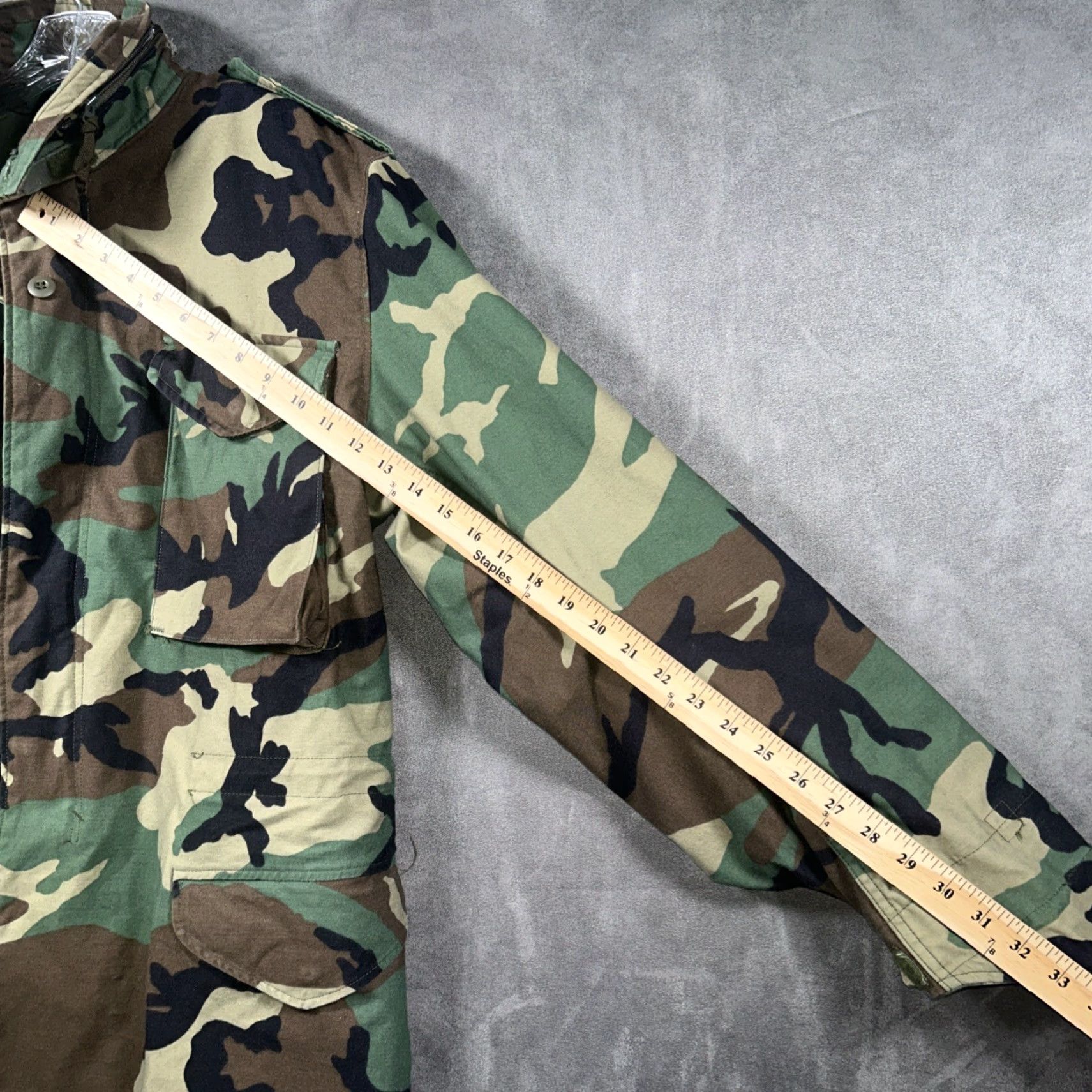 Vintage US Military Vintage BDU Cold Weather Woodland Field Jacket/Coat Medium Long Size US M / EU 48-50 / 2 - 5 Thumbnail