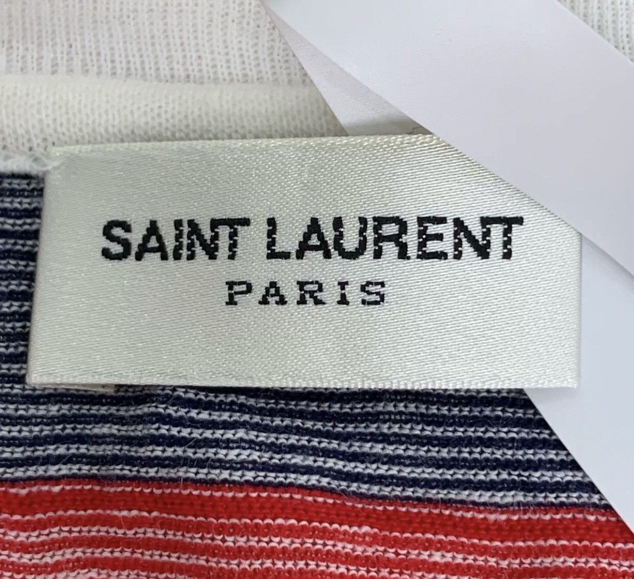 Saint Laurent Paris Saint Laurent SLP color blocked striped short sleevedT-shirt Size US XL / EU 56 / 4 - 5 Thumbnail