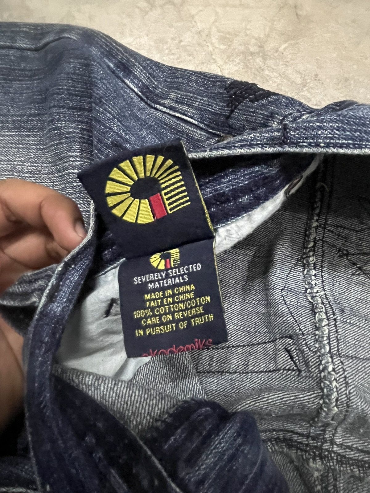 Akademiks akdemiks baggy patchwork shashiko boro denim Size US 34 / EU 50 - 8 Thumbnail