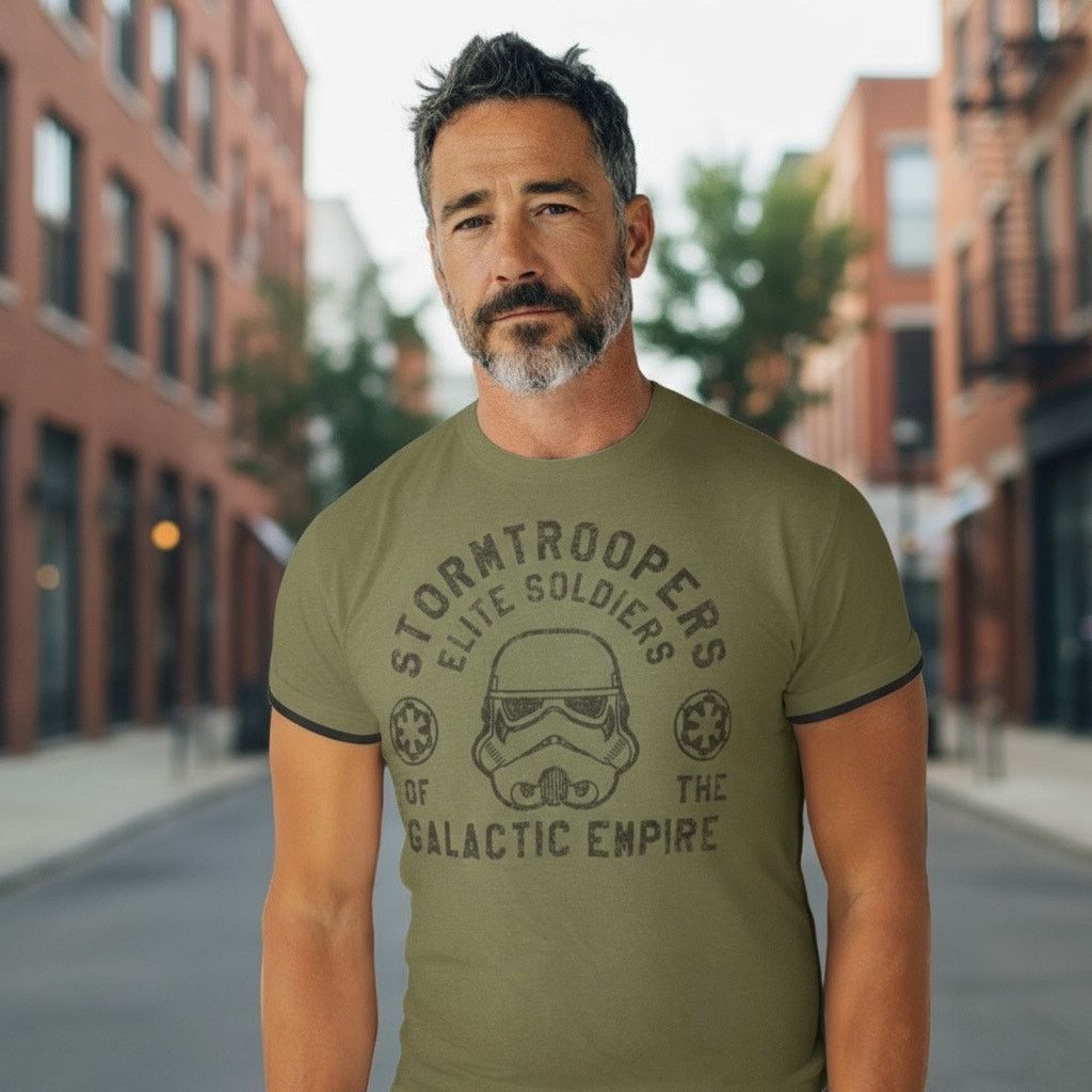 Star Wars Star Wars Stormtroopers Graphic Tee Green Black Ringer L Size US L / EU 52-54 / 3 - 1 Thumbnail