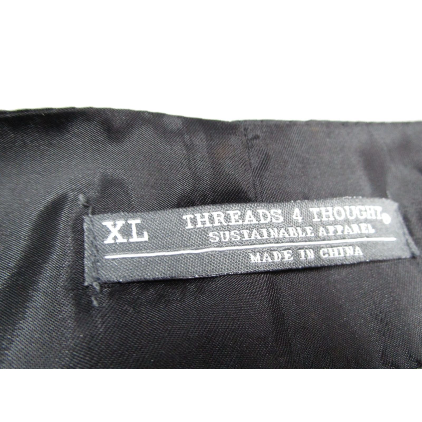 Threads 4 Thought Threads 4 Thought Vest Mens XL Gray Wool Blend Button Up Adjustable Waistcoat Size US XL / EU 56 / 4 - 3 Thumbnail
