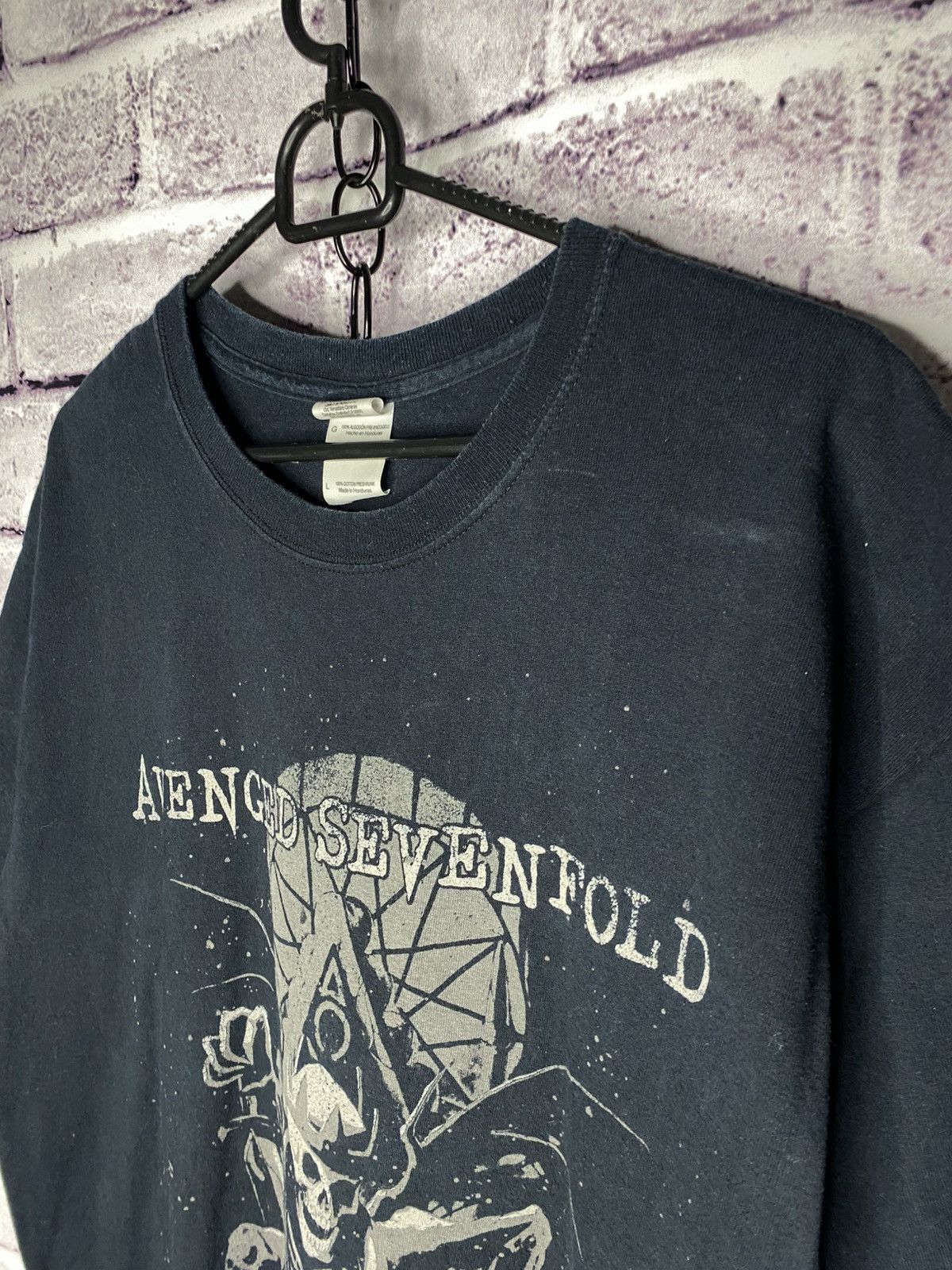 Band Tees Men's Vintage Band Tee Avenged Sevenfold Skull Sword Promo Size US L / EU 52-54 / 3 - 2 Thumbnail