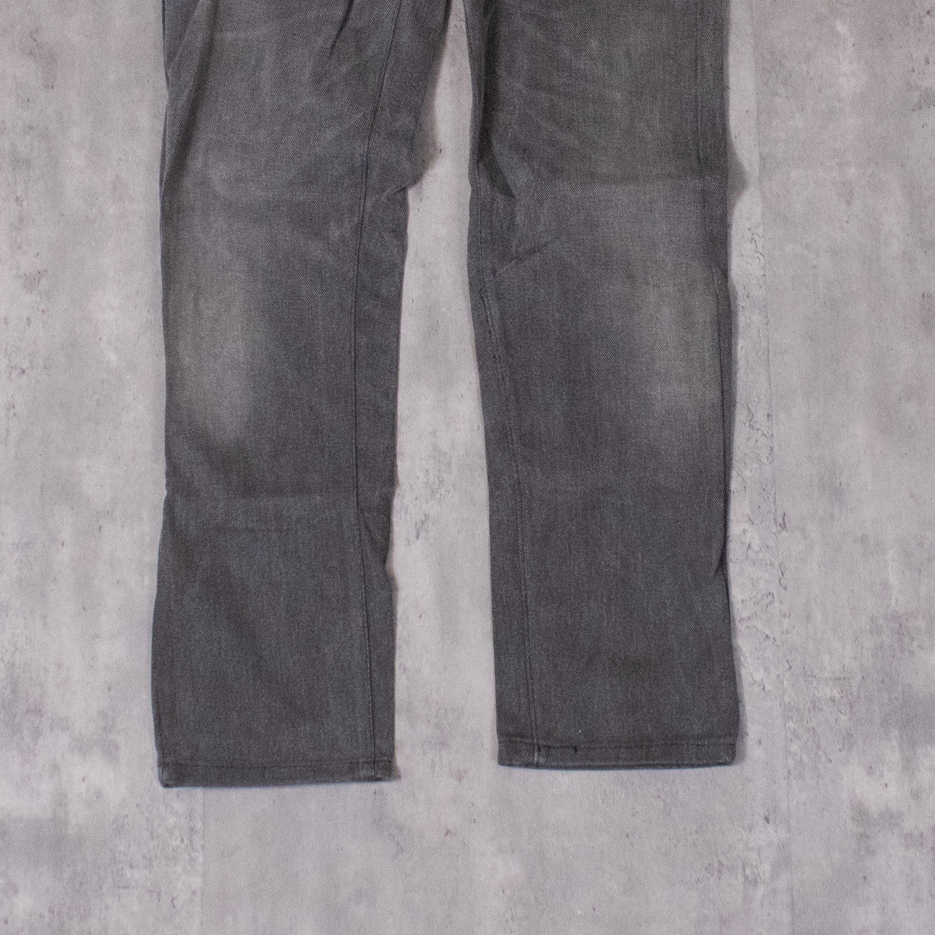 Levi's Vintage Clothing × Vintage Vintage 1990's Levis 619 Orange Tab Skinny Fade Black Pant's Size US 26 / EU 42 - 4 Thumbnail