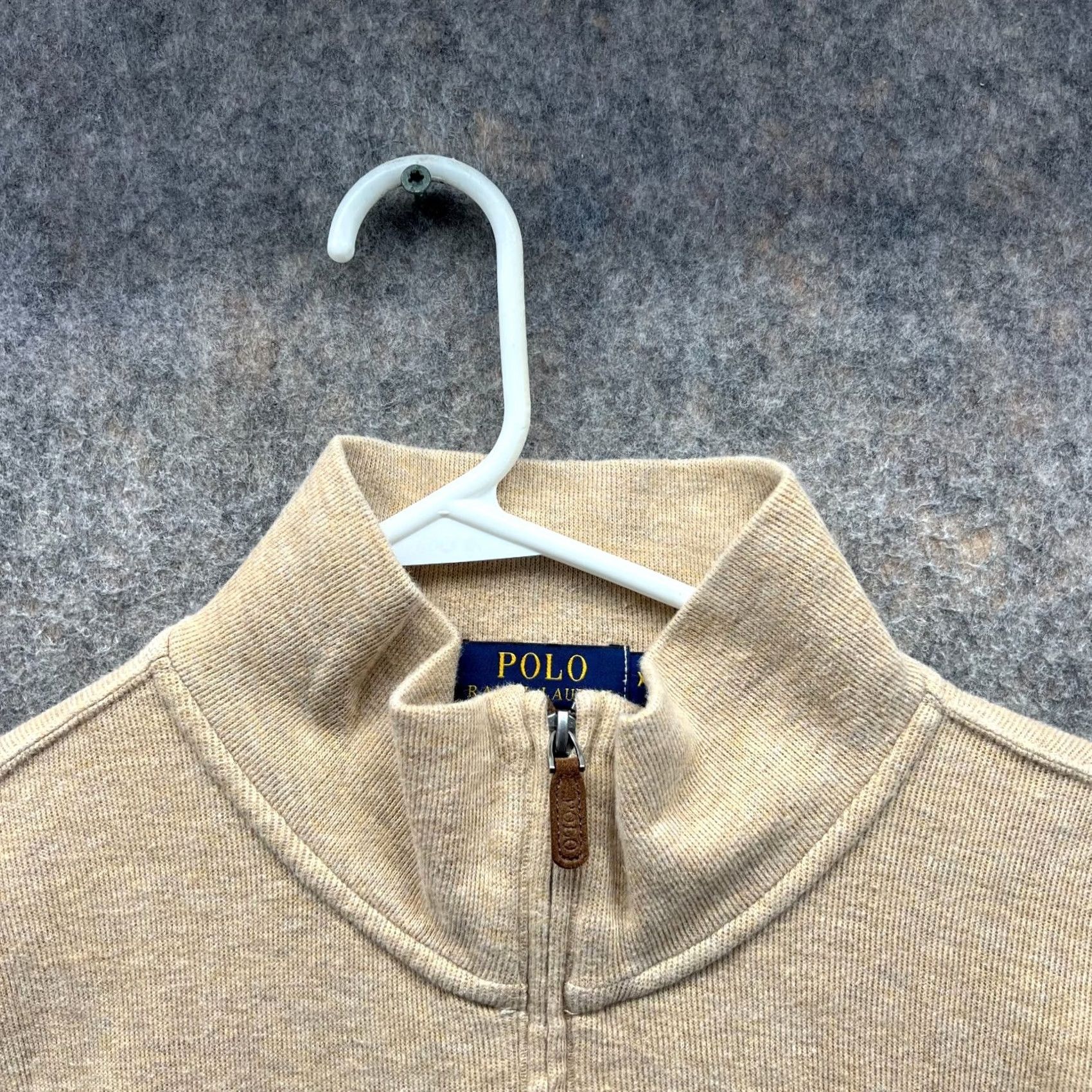 Polo Ralph Lauren Polo Ralph Lauren Sweater Men XXL Jacket Beige Pullover Estate Rib Logo Size US XXL / EU 58 / 5 - 4 Thumbnail