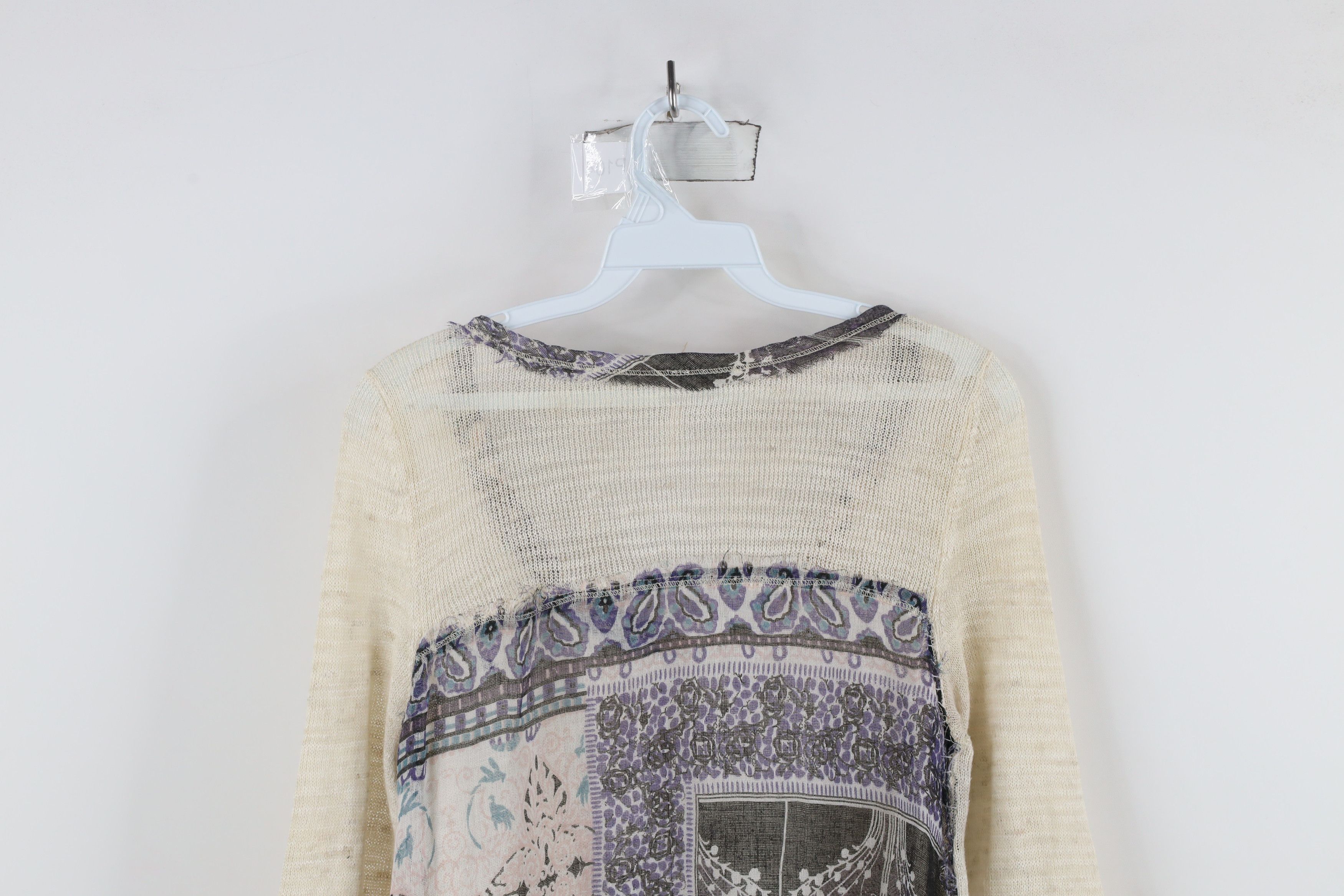 Free People × Vintage Free People Boho Chic Fringed Lightweight Knit Sweater Size S / US 4 / IT 40 - 11 Thumbnail