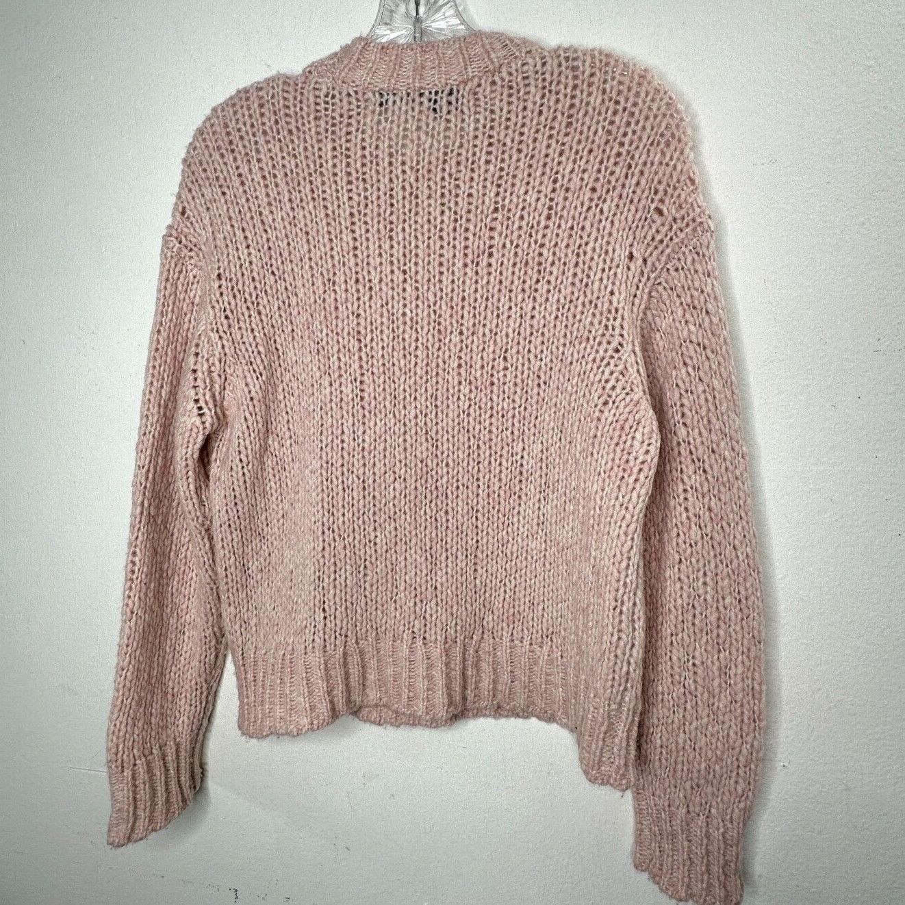 360Cashmere 360 Cashmere Abbot Pale Pink Loose Knit Crew Neck Sweater S Size S / US 4 / IT 40 - 3 Thumbnail