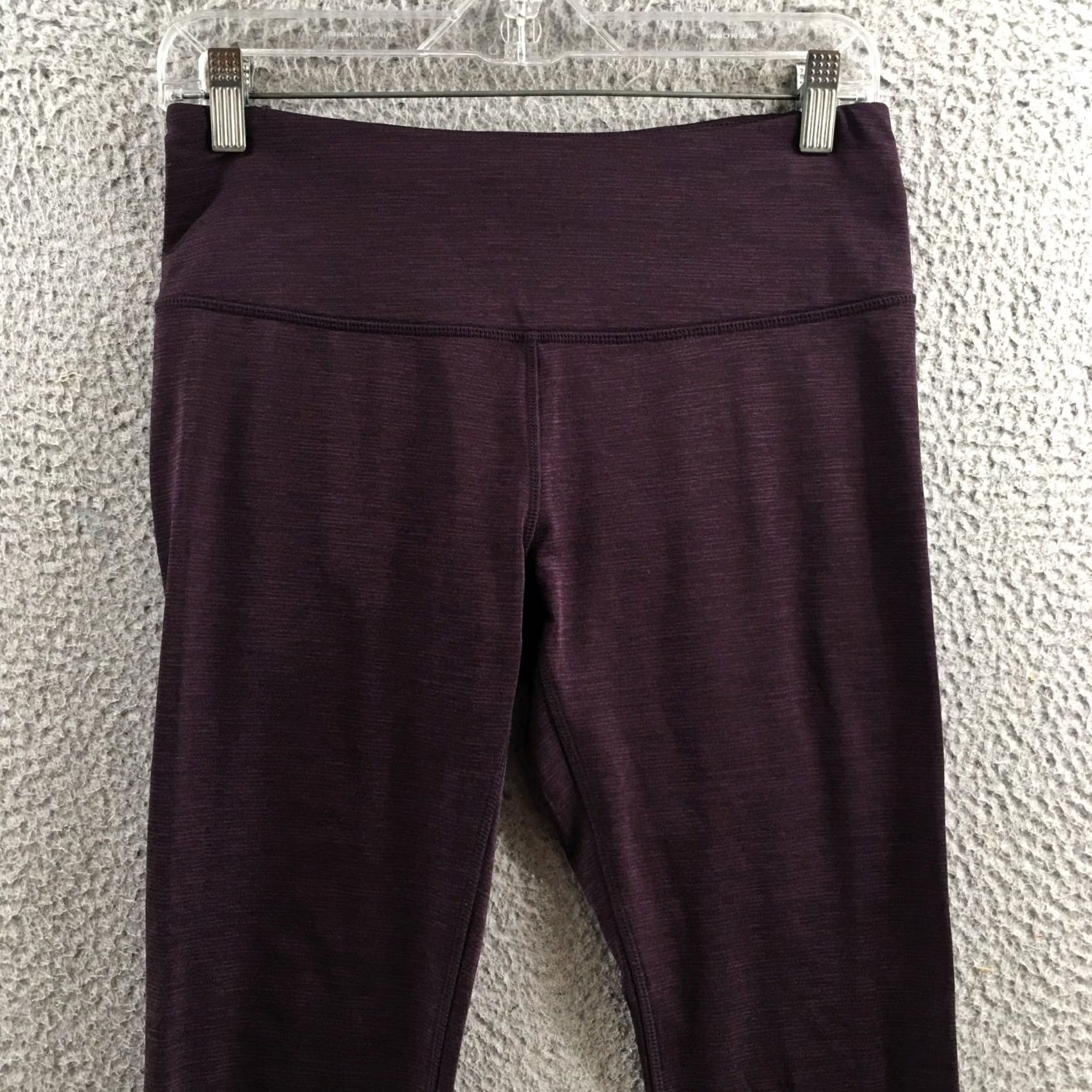 Vintage MONDETTA Leggings Womens Medium Purple Heather High Rise Active Stretch Yoga Pants Size 32" / US 10 / IT 46 - 2 Thumbnail
