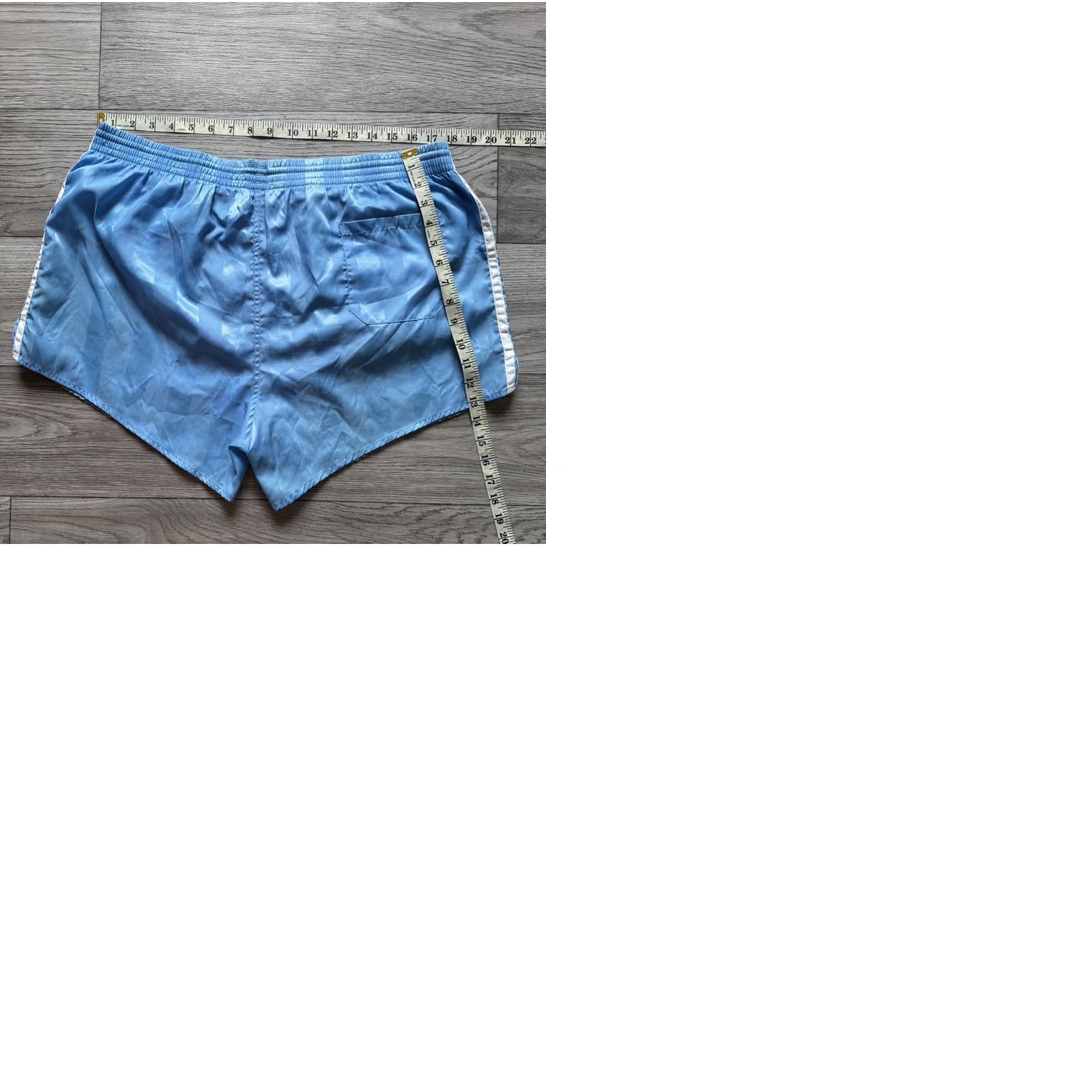 Adidas VINTAGE adidas Shorts Football Soccer Running L Men Blue 1990s Size US 33 - 9 Thumbnail