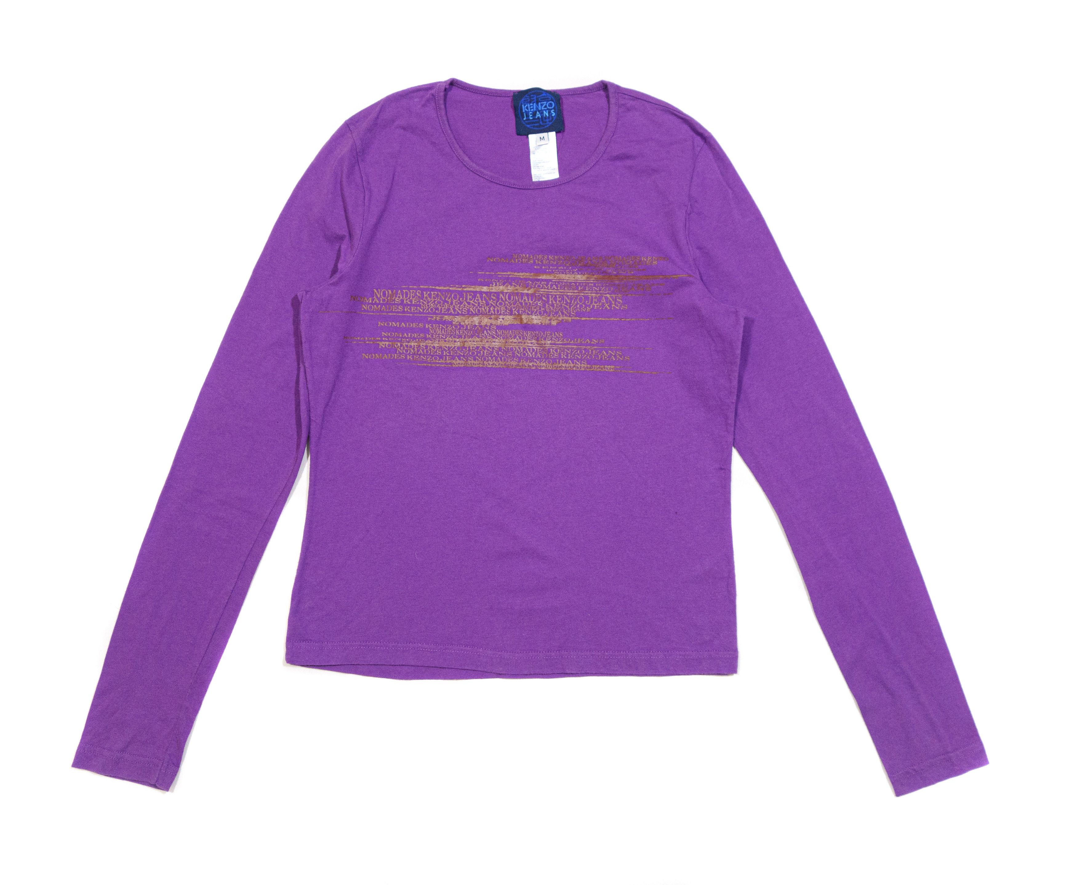 Kenzo 00S Logo Y2K Longsleeve Size M / US 6-8 / IT 42-44 - 1 Thumbnail