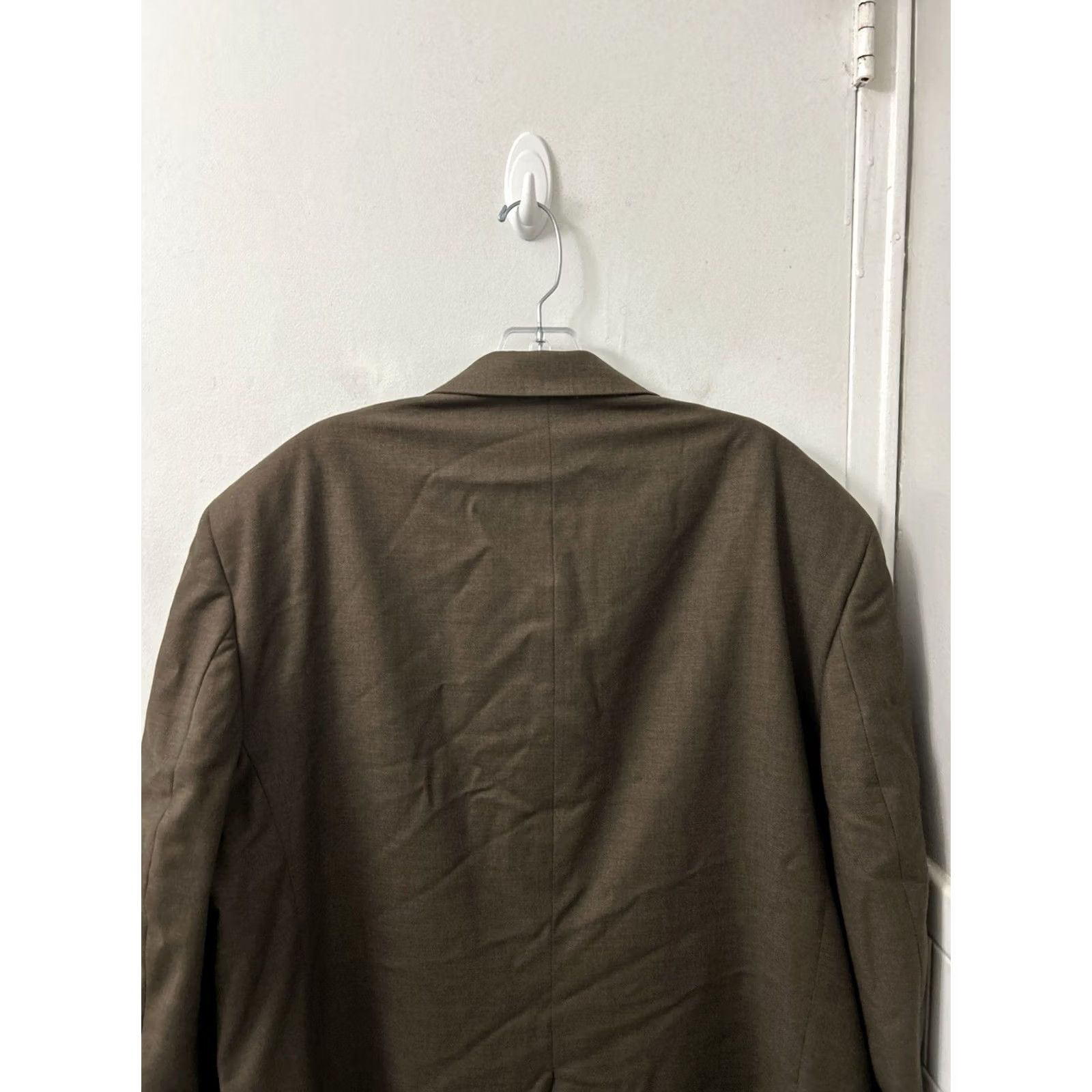 Jos. A. Bank Jos. A. Bank Blazer Mens 48R Brown 100% Wool 2 Button Sport Coat Jacket Size 48R - 7 Thumbnail