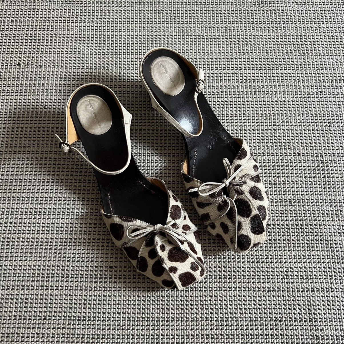 image of Issey Miyake x Tsumori Chisato Leather Heel Shoes Sandals, Women's (Size 7)