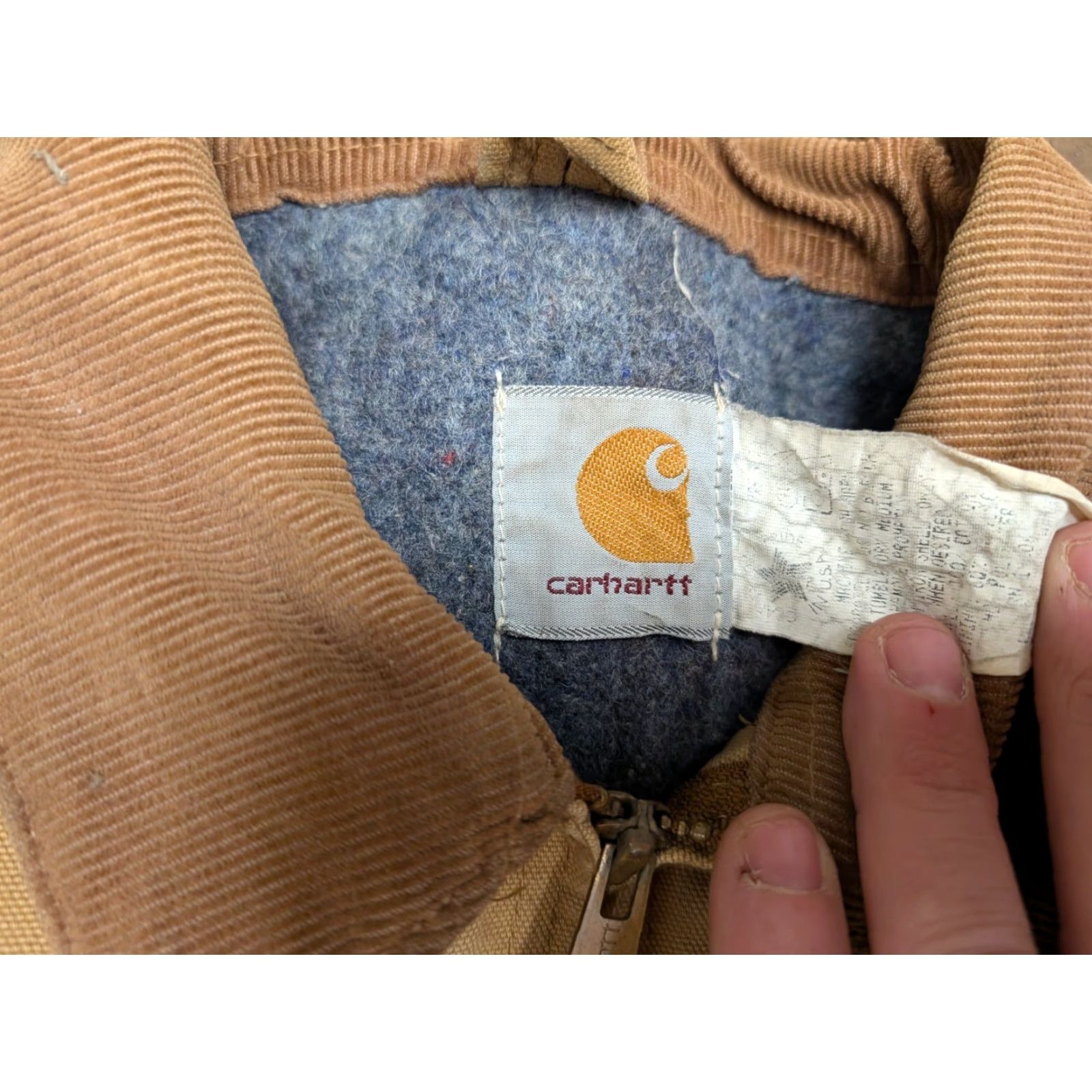Carhartt VINTAGE Carhartt Jacket Chore Canvas Detroit 1980s 48 Beige Long Sleeve USA Regular Sized 52 Chest Thrashed Winner by Search Terms Size US M / EU 48-50 / 2 - 5 Thumbnail