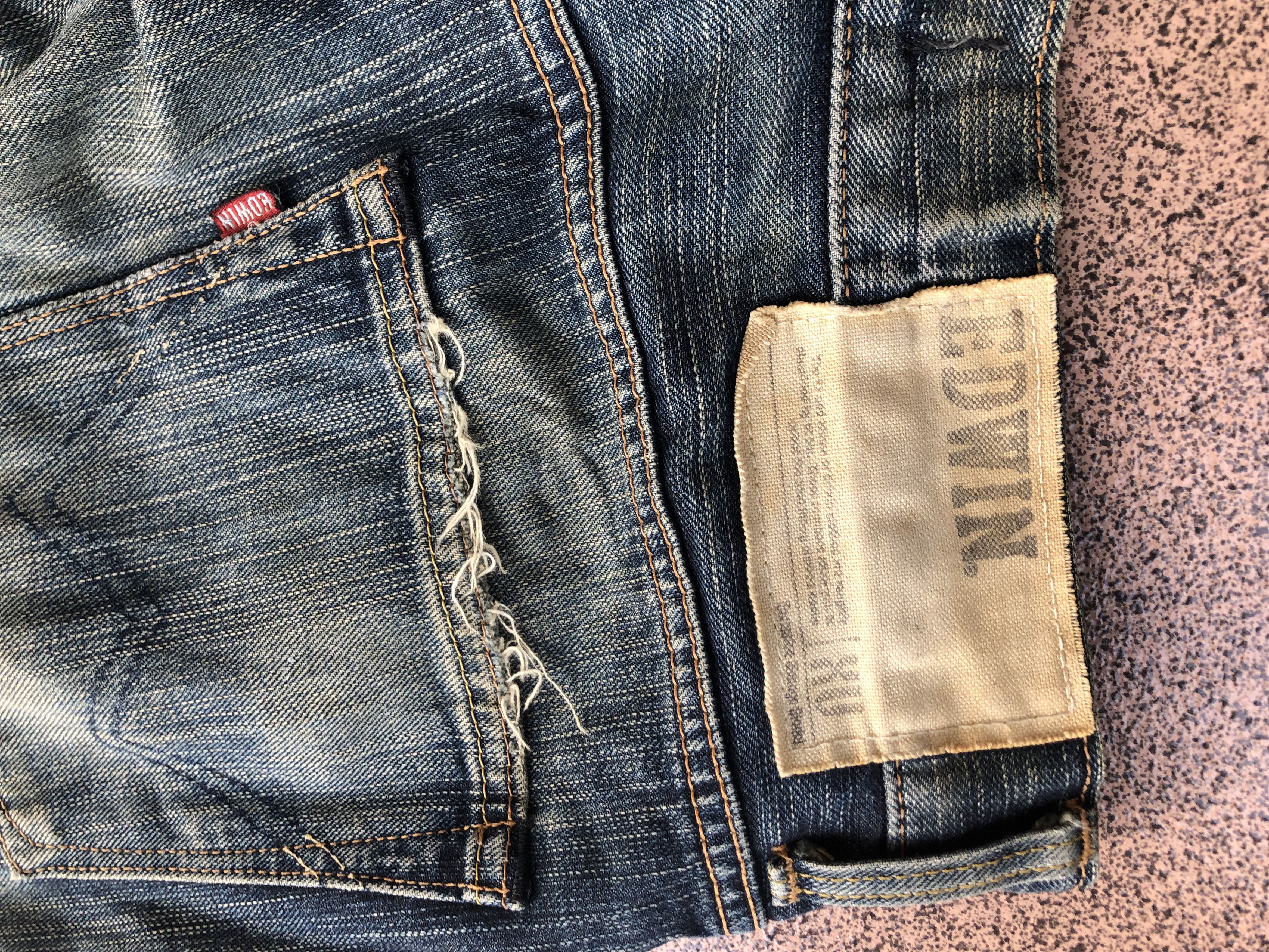 If Six Was Nine Edwin XV Fading Jeans Vkei Y2k Japanese Size US 32 / EU 48 - 10 Thumbnail