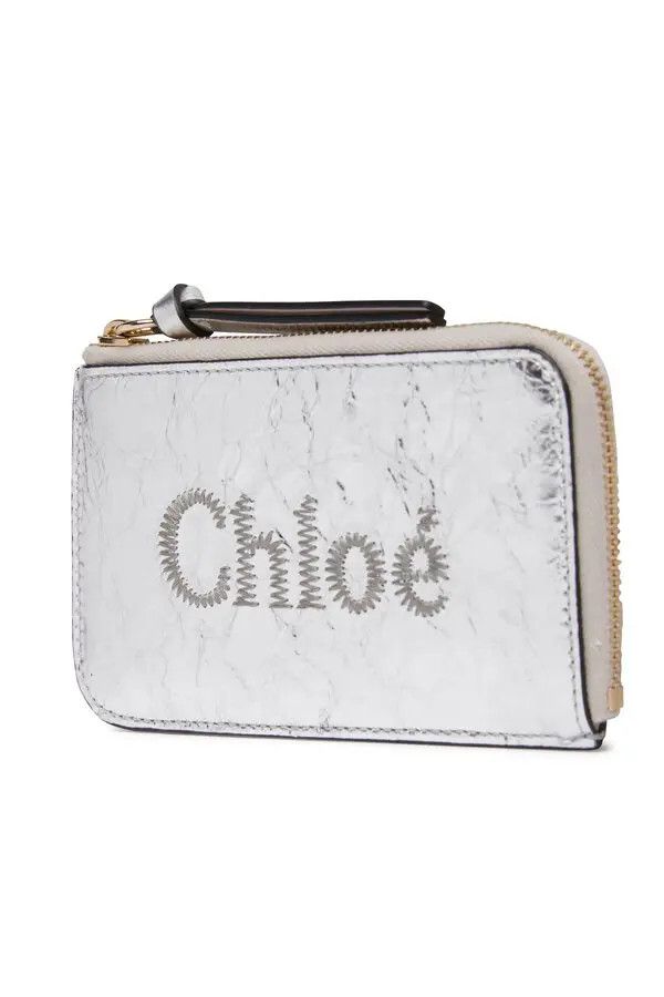 Chloe o1loc1c0425 CHC23 Size: OS / Sense Compact Wallet in Silver Size ONE SIZE - 5 Thumbnail