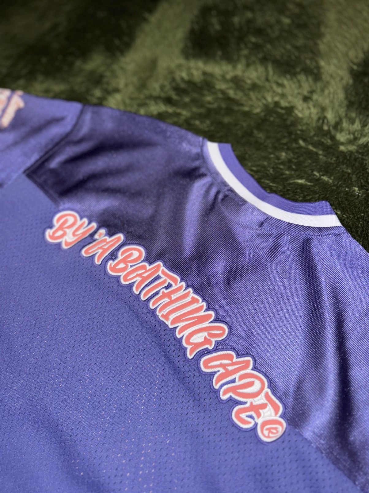 Aape AAPE by BAPE Appliqué Cropped Football Jersey – Purple Size XS / US 0-2 / IT 36-38 - 8 Thumbnail