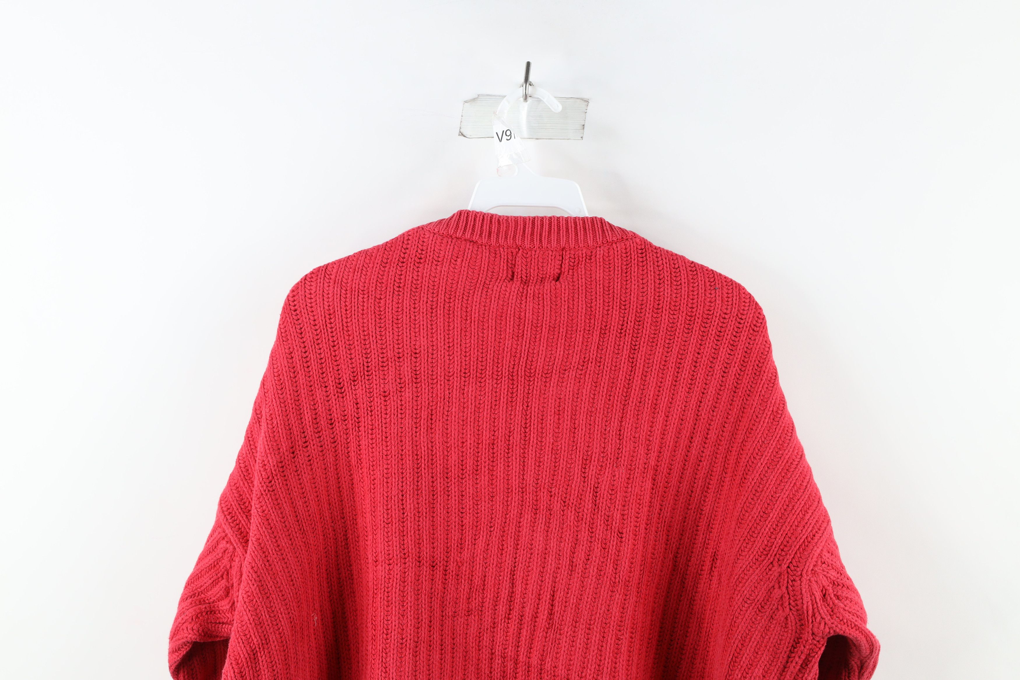 Gap × Vintage Vintage 90s Gap Heavyweight Ribbed Knit Cardigan Sweater Size US M / EU 48-50 / 2 - 6 Thumbnail