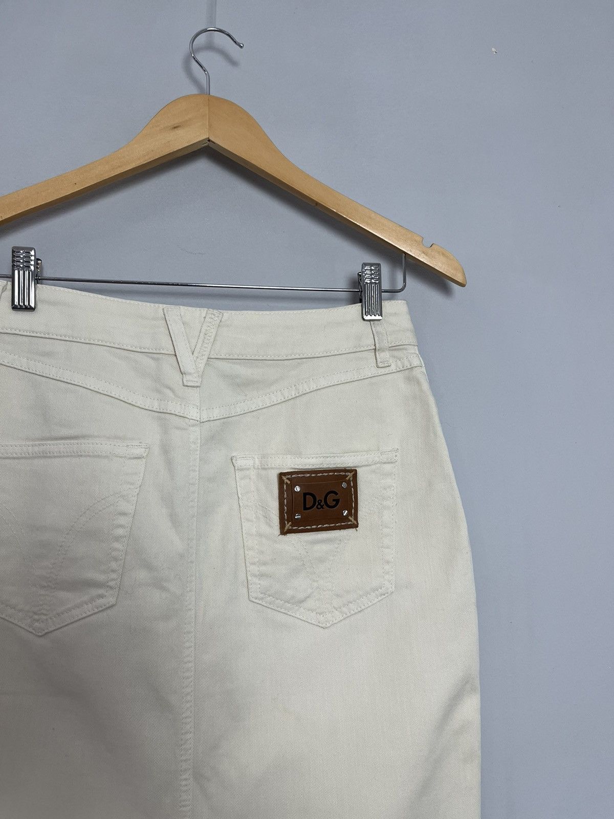 Dolce & Gabbana Dolce & Gabbana D&G Retro Luxury Denim Midi Skirt Size 27" / US 4 / IT 40 - 3 Thumbnail