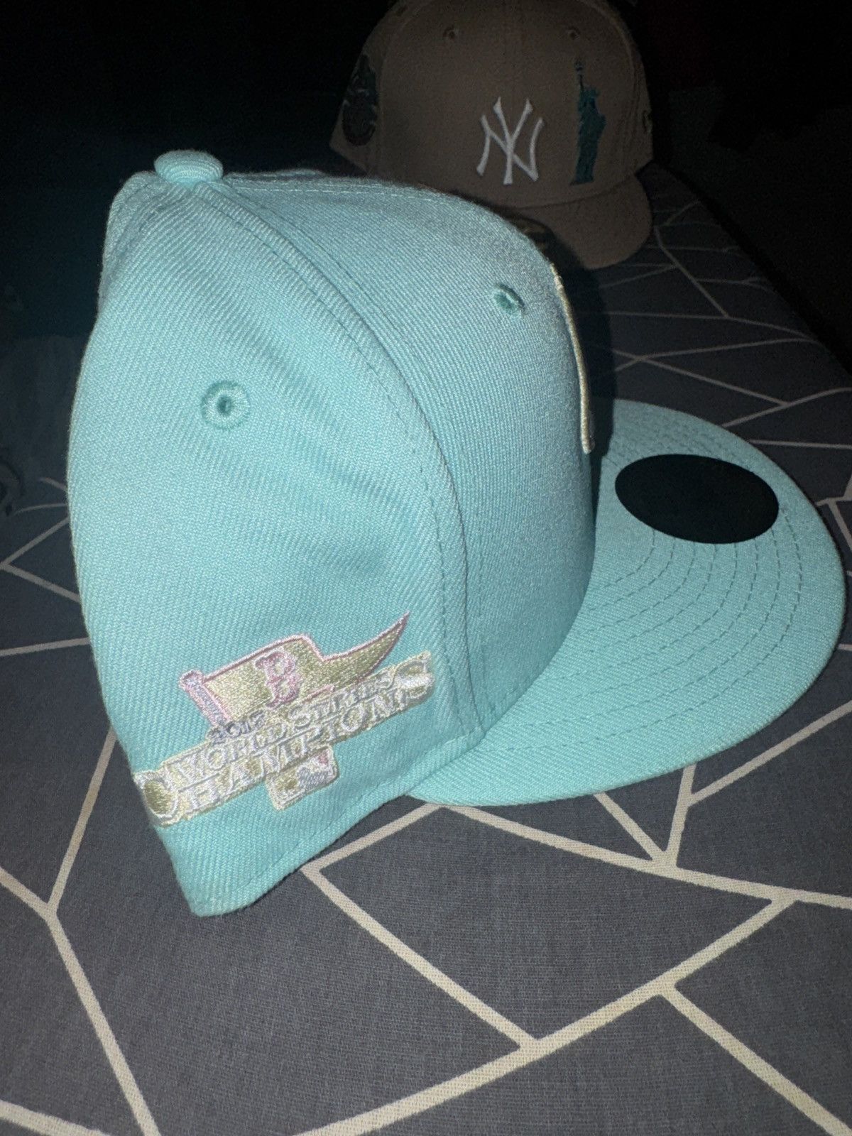 New Era New Era 59FIFTY Cincinnati Reds Beach Glass Green Fitted Size ONE SIZE - 2 Thumbnail