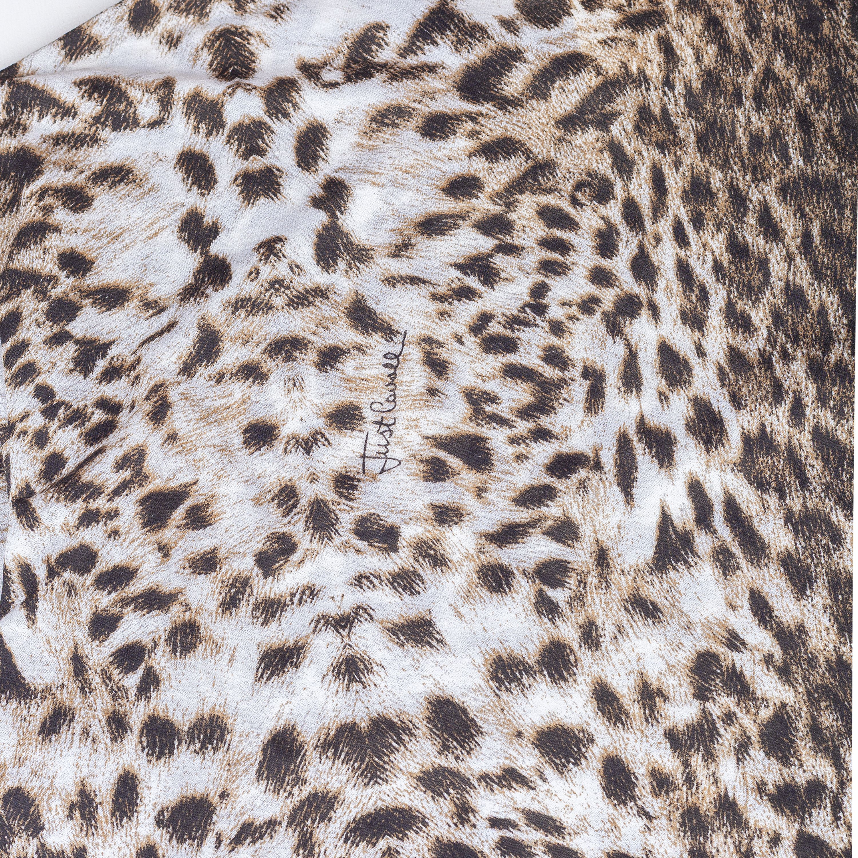 Just Cavalli Just Cavalli Vintage Brown Cheetah Long Sleeve Top Size US L / EU 52-54 / 3 - 3 Thumbnail