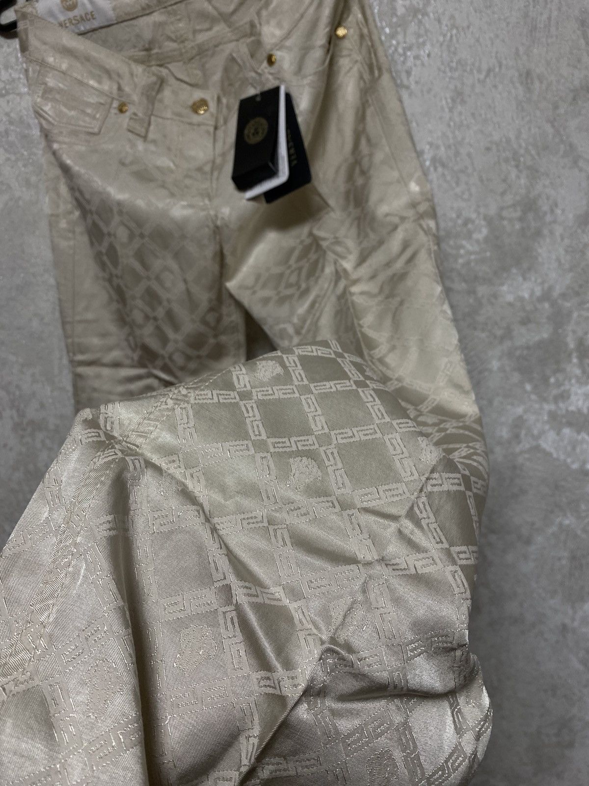 Versace Versace vintage Designer Monogram Bell Bottom Pants Size 29" - 5 Thumbnail
