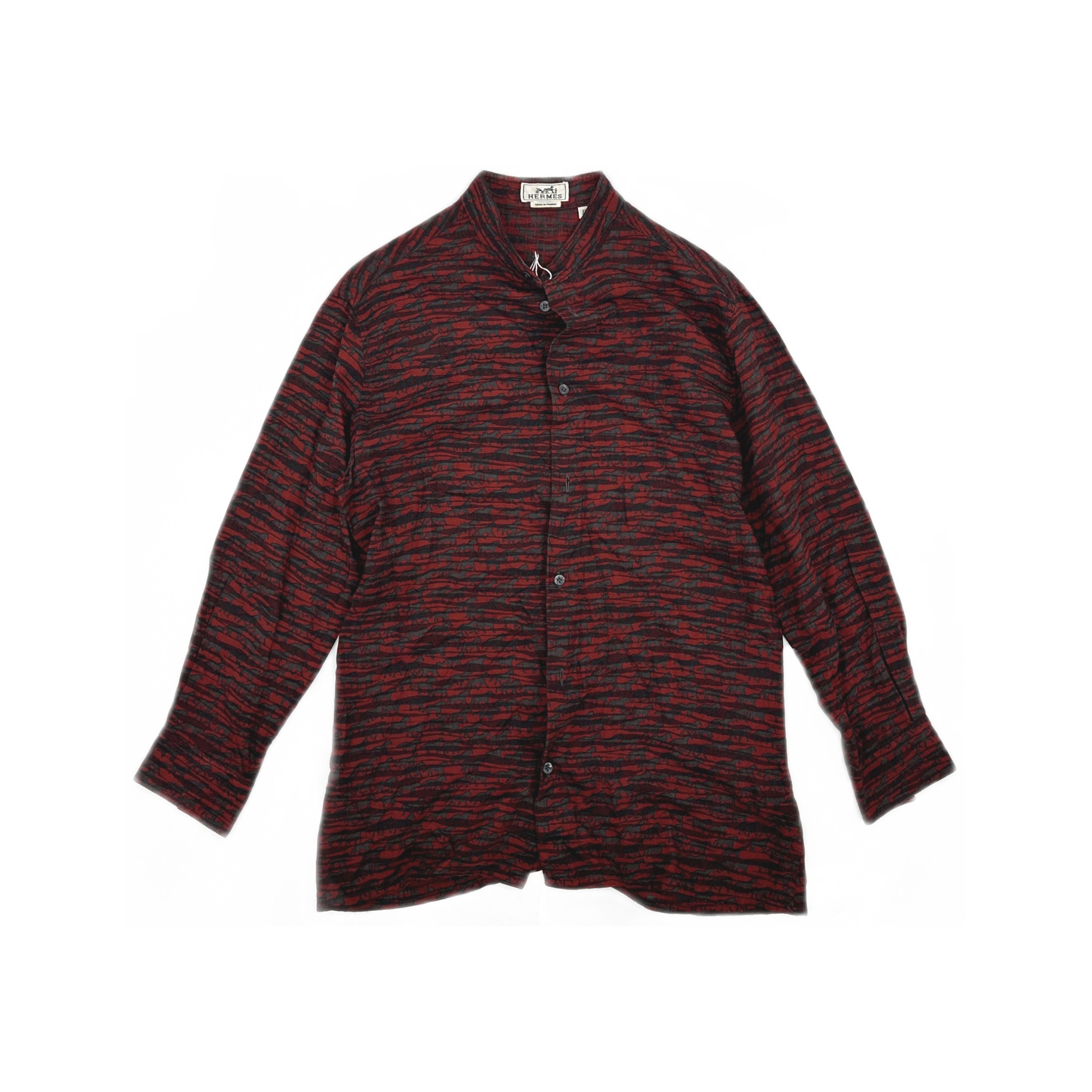 Hermes Hermès Animal Pattern Button Up Shirt Size M Size US XXS / EU 40 - 1 Thumbnail
