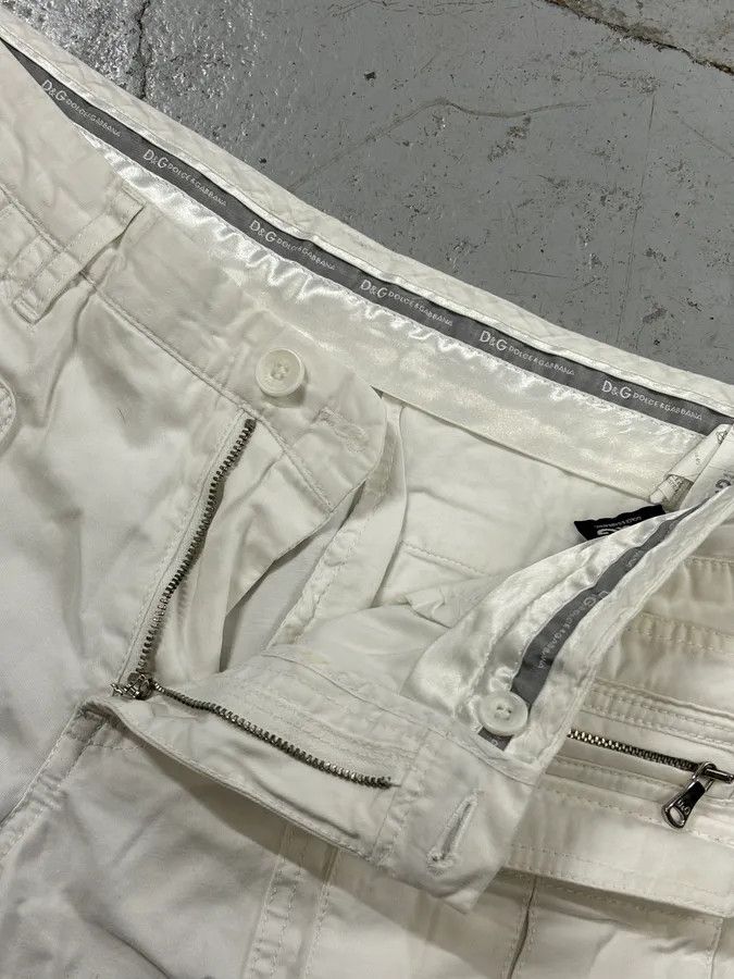 Dolce & Gabbana SS2003 Dolce & Gabbana White Creamy Cargo Shorts Size US 32 / EU 48 - 10 Thumbnail