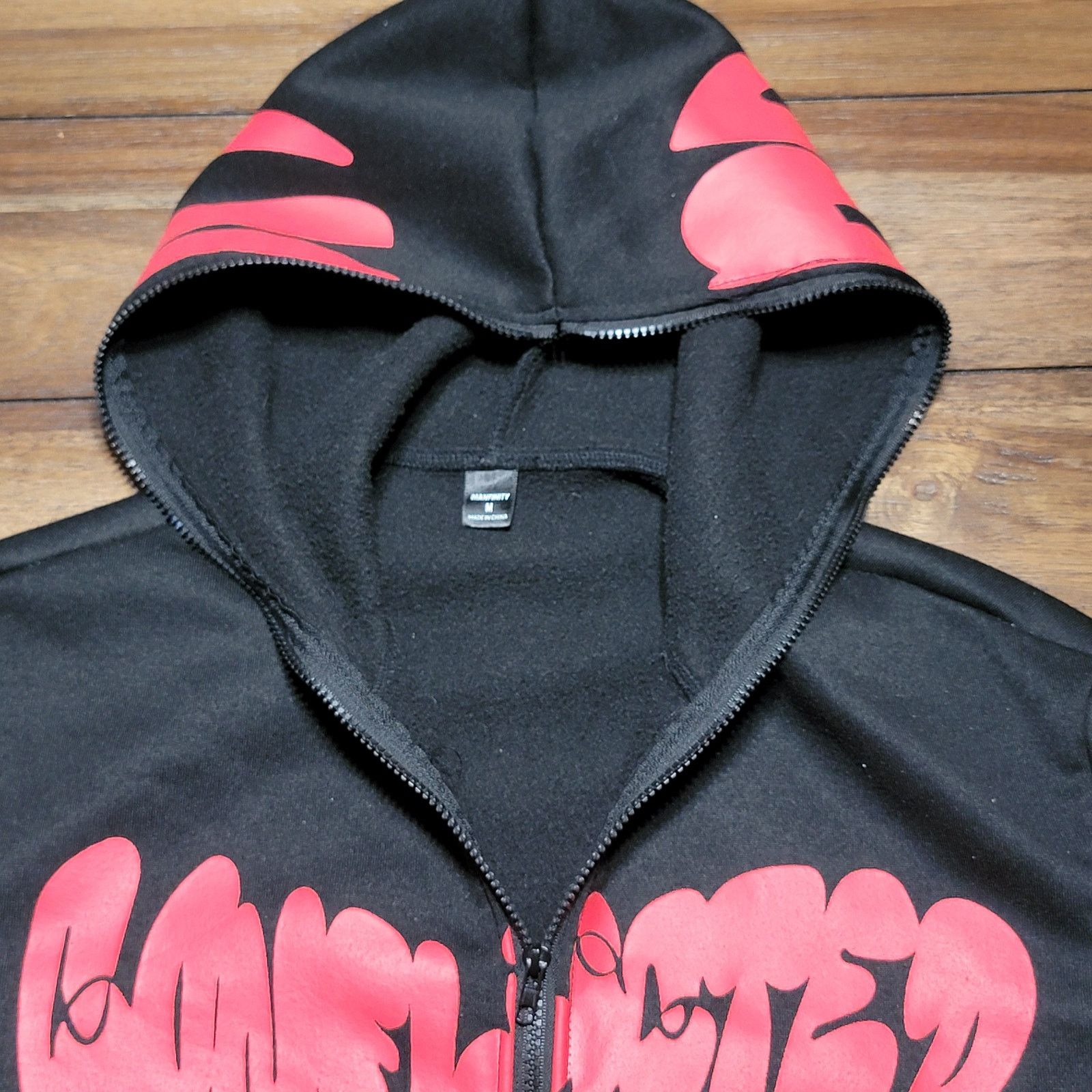 Other Manfinity LS Unisex Full Zip Hoodie "Conflicted Lvrs" -Med Size US M / EU 48-50 / 2 - 4 Thumbnail