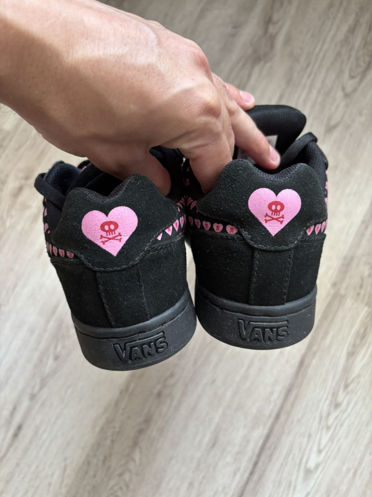 Vans Vans Decline Women’s 6.5 Pink Heart Skull Rare 2009 Y2K Emo Size US 6.5 / IT 36.5 - 6 Thumbnail