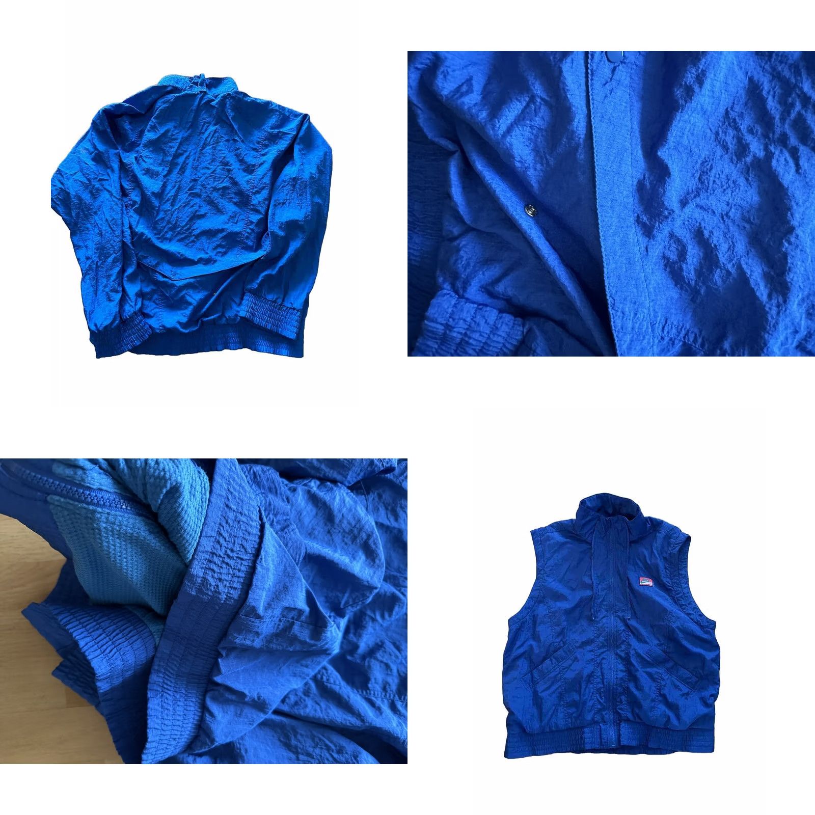 Nike VINTAGE Nike CHALLENGE COURT 2 IN 1 SET Jacket Windbreaker XL Men Blue 90s Andre Agassi Tennis Size US XL / EU 56 / 4 - 8 Thumbnail