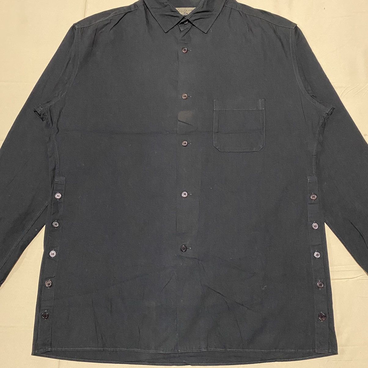 Yohji Yamamoto Vintage Yohji Yamamoto Shirt Button Ups Size US L / EU 52-54 / 3 - 2 Thumbnail