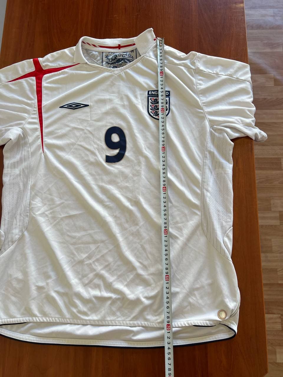 Umbro 2005/07 ENGLAND TEAM #10 ROONEY HOME SOCCER FOOTBALL JERSEY Size US XL / EU 56 / 4 - 16 Thumbnail