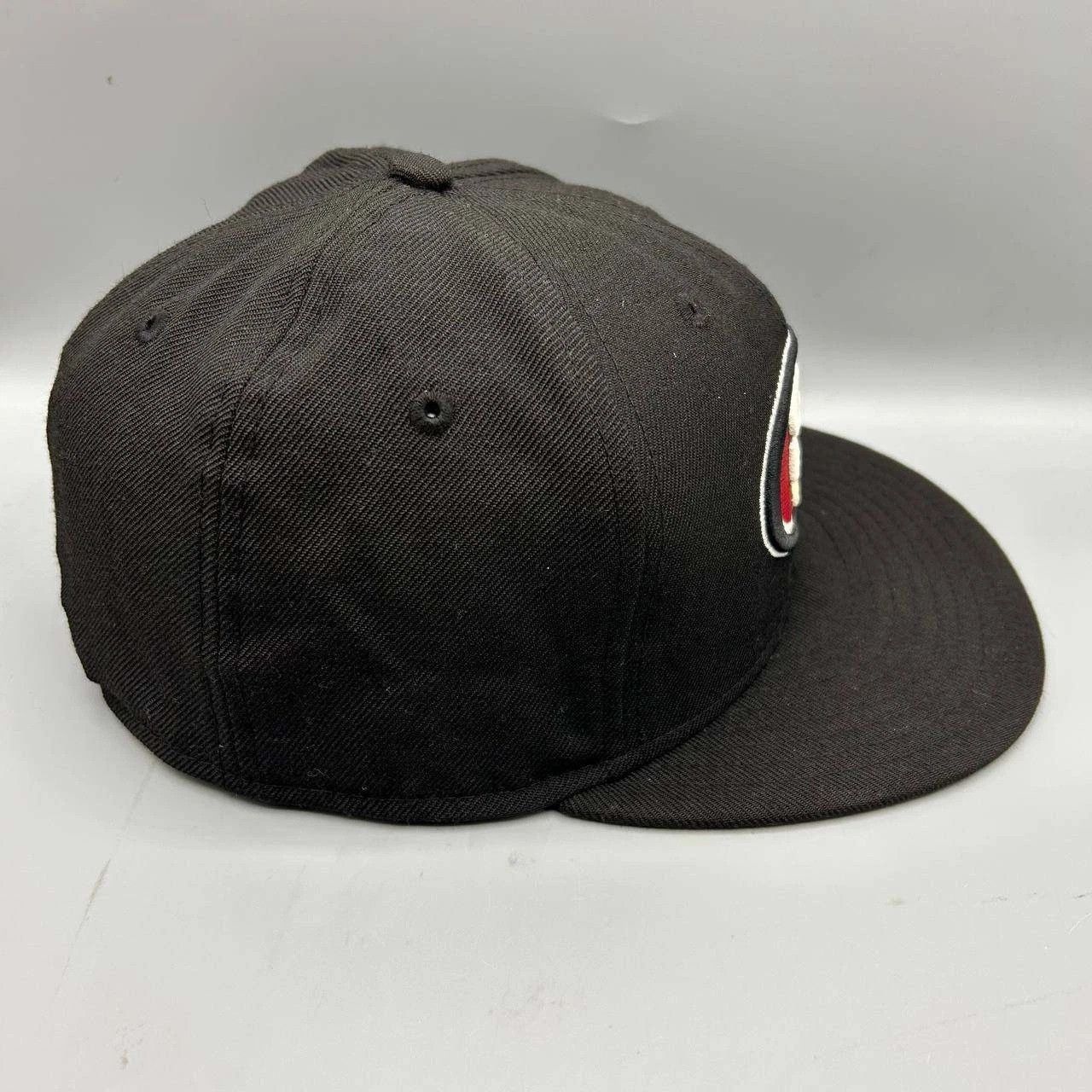 New Era San Francisco 49ers Hat Men 7 1/8 Black NFL Fitted Cap Wool Size ONE SIZE - 7 Thumbnail