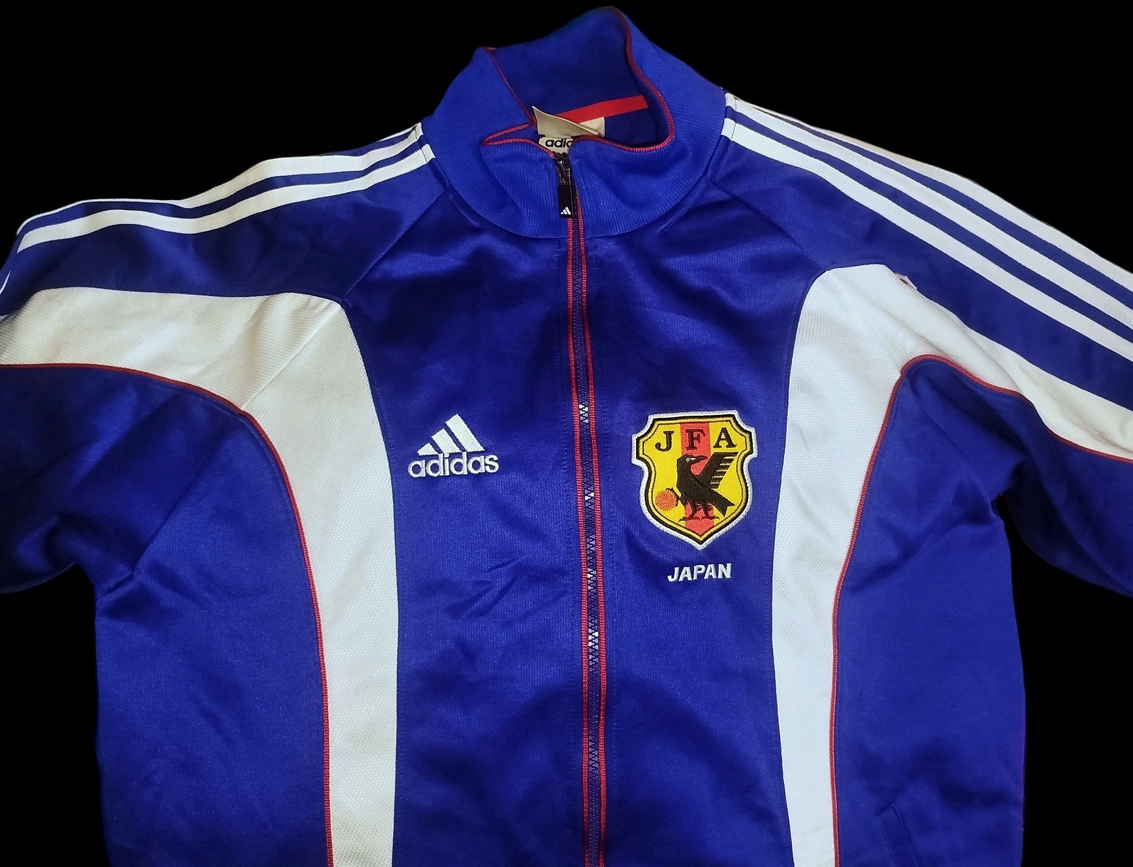 Adidas Vintage tracktop adidas japan JFA jacket 90s 00s Size US L / EU 52-54 / 3 - 2 Thumbnail