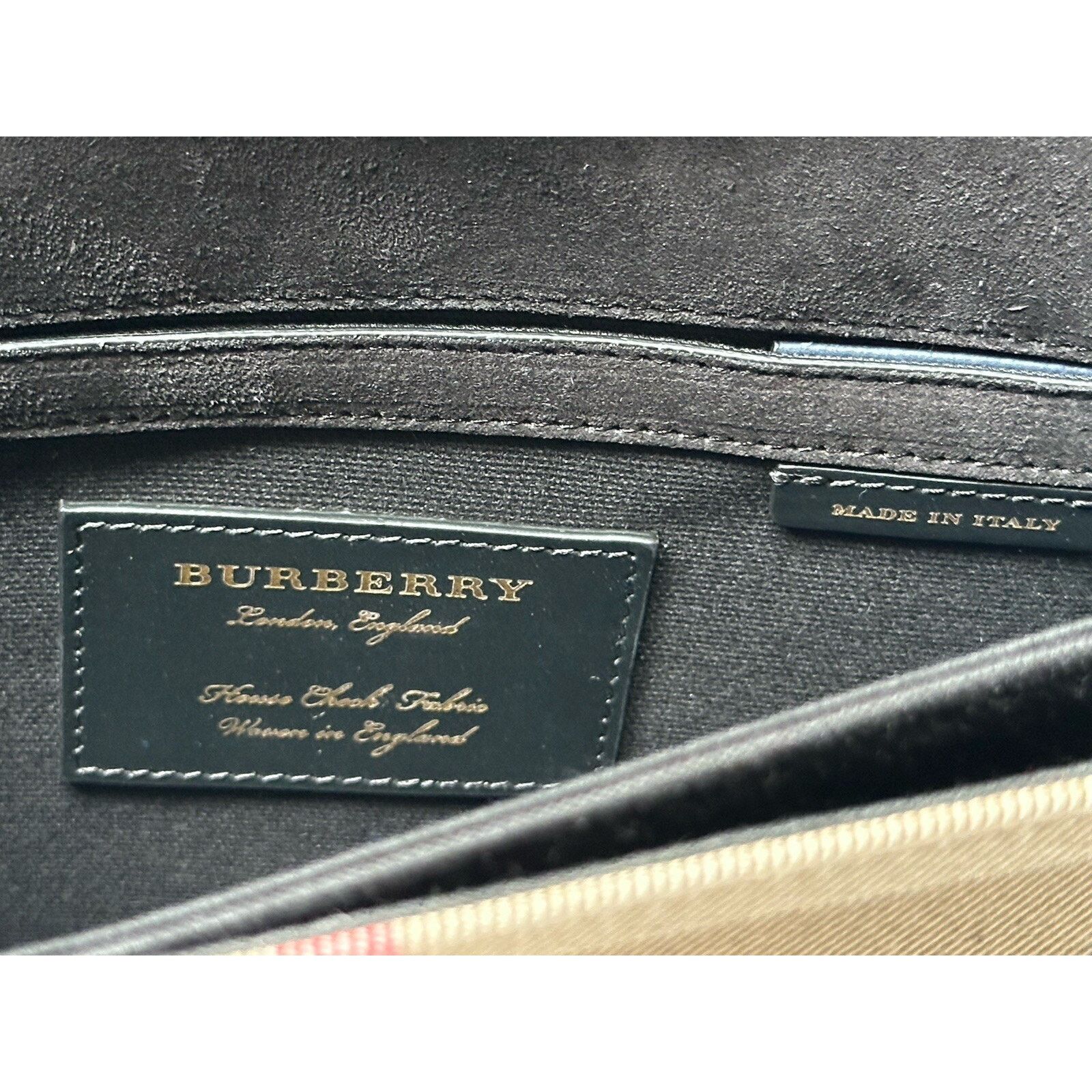 Burberry Burberry Small Macken House Check Derby Bag Blue 39972051 Size ONE SIZE - 13 Thumbnail