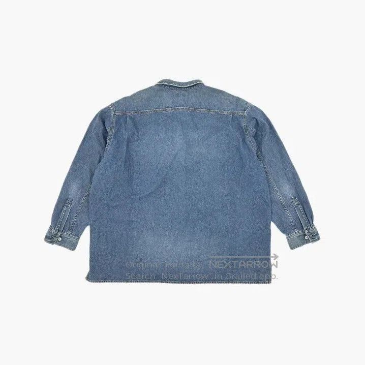 Balenciaga Balenciaga Blue Letter Print Long Sleeve Shirt. Size US M / EU 48-50 / 2 - 2 Thumbnail