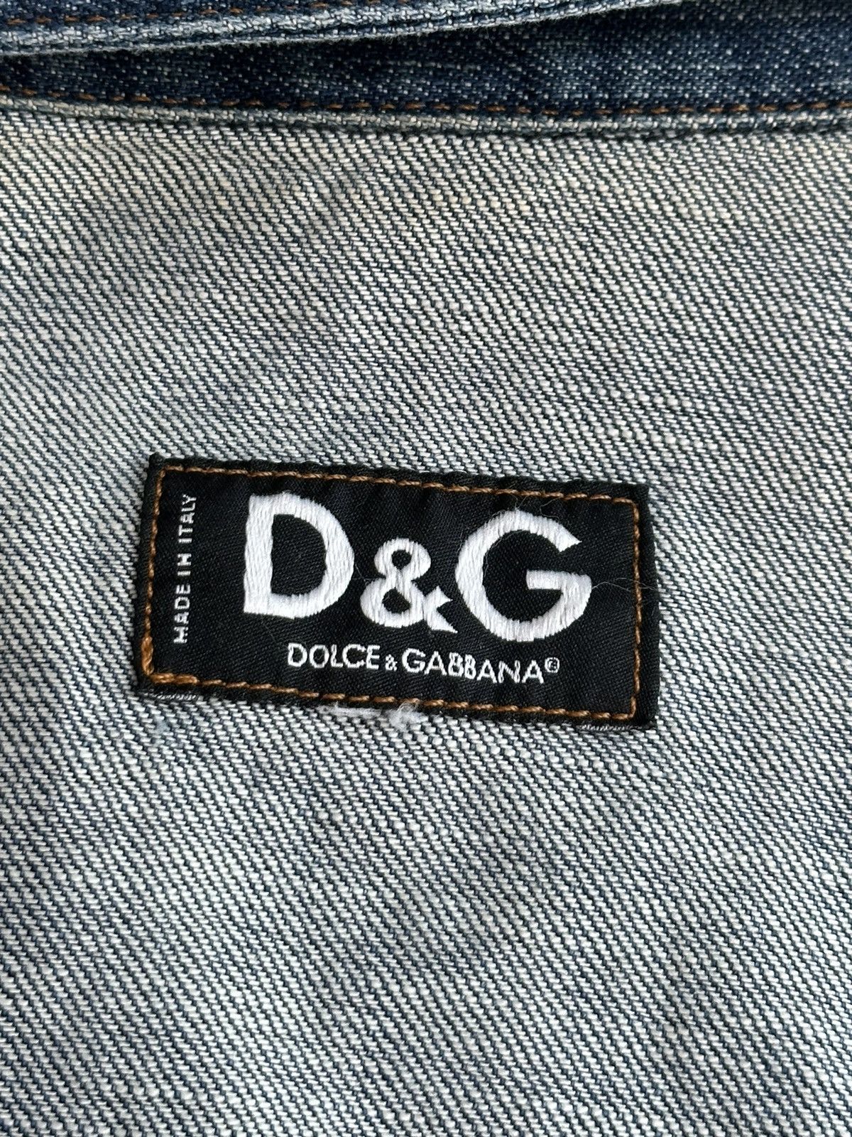 Dolce & Gabbana Archive D&G Panther Patchwork Reversible Denim Jacket Size M Size M / US 6-8 / IT 42-44 - 18 Thumbnail