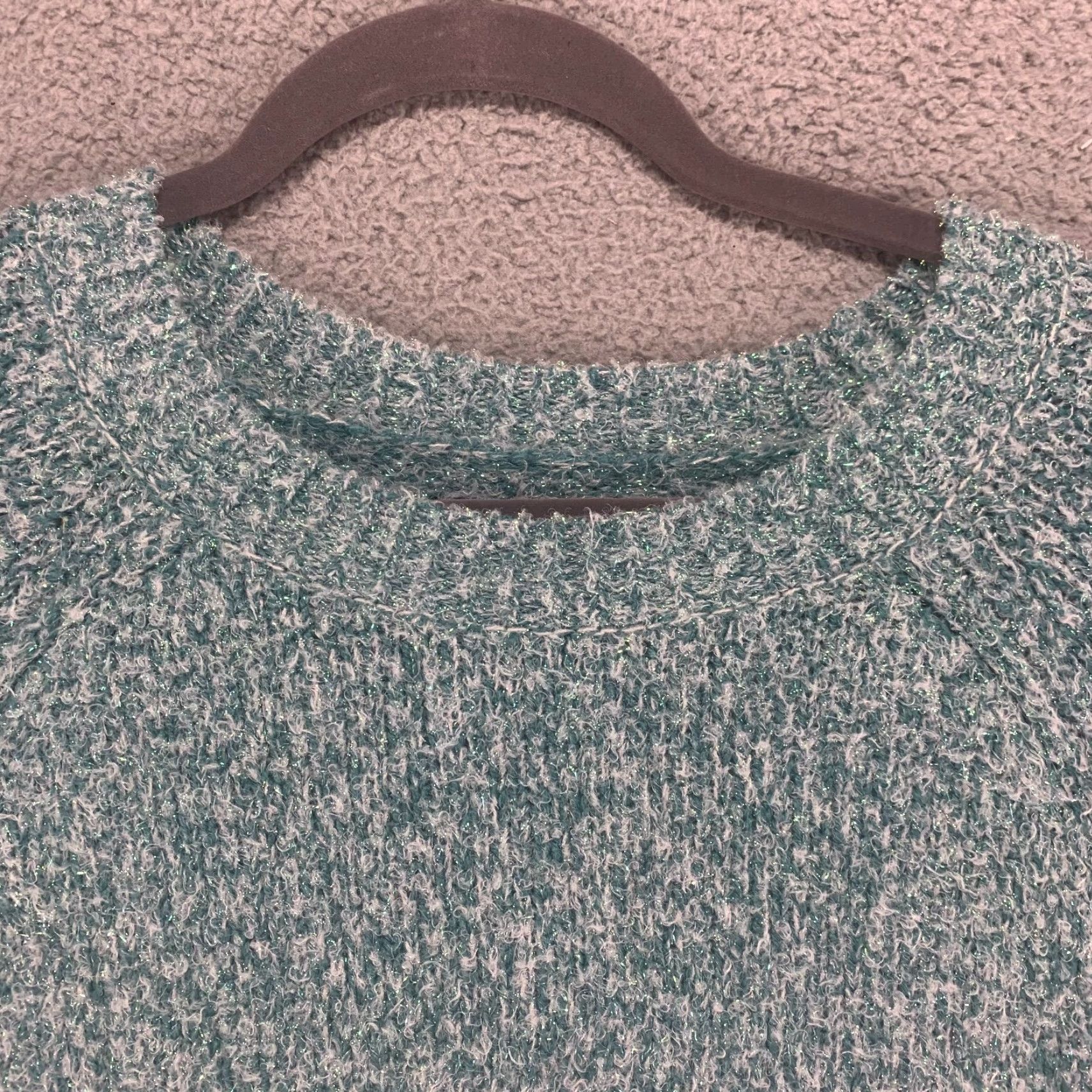 Loft LOFT Sweater Womens Medium Blue Pullover Long Sleeve Metallic Acrylic Casual Size M / US 6-8 / IT 42-44 - 4 Thumbnail