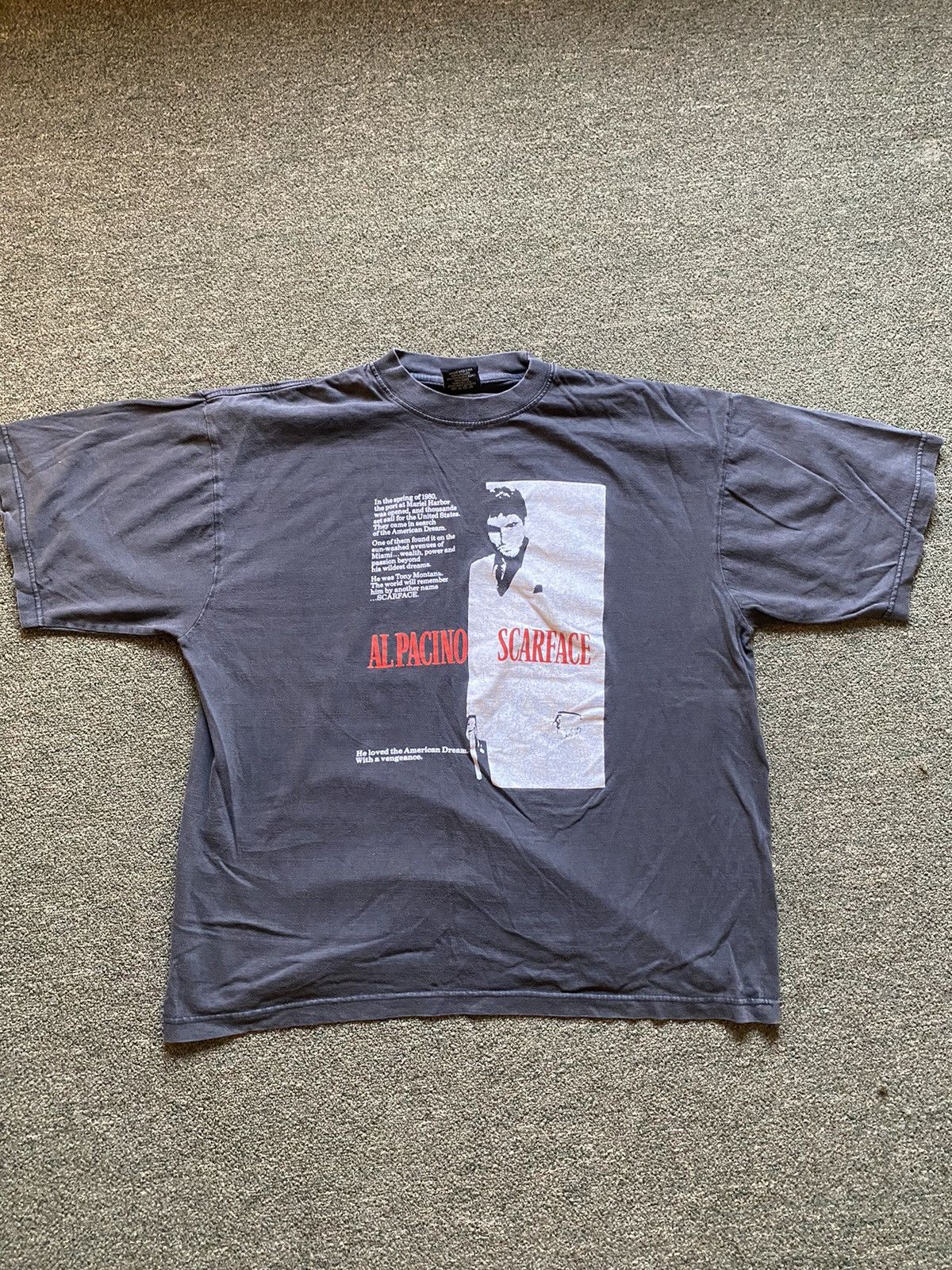 Vintage Vintage Y2K Scarface Tshirt Size US XL / EU 56 / 4 - 1 Thumbnail