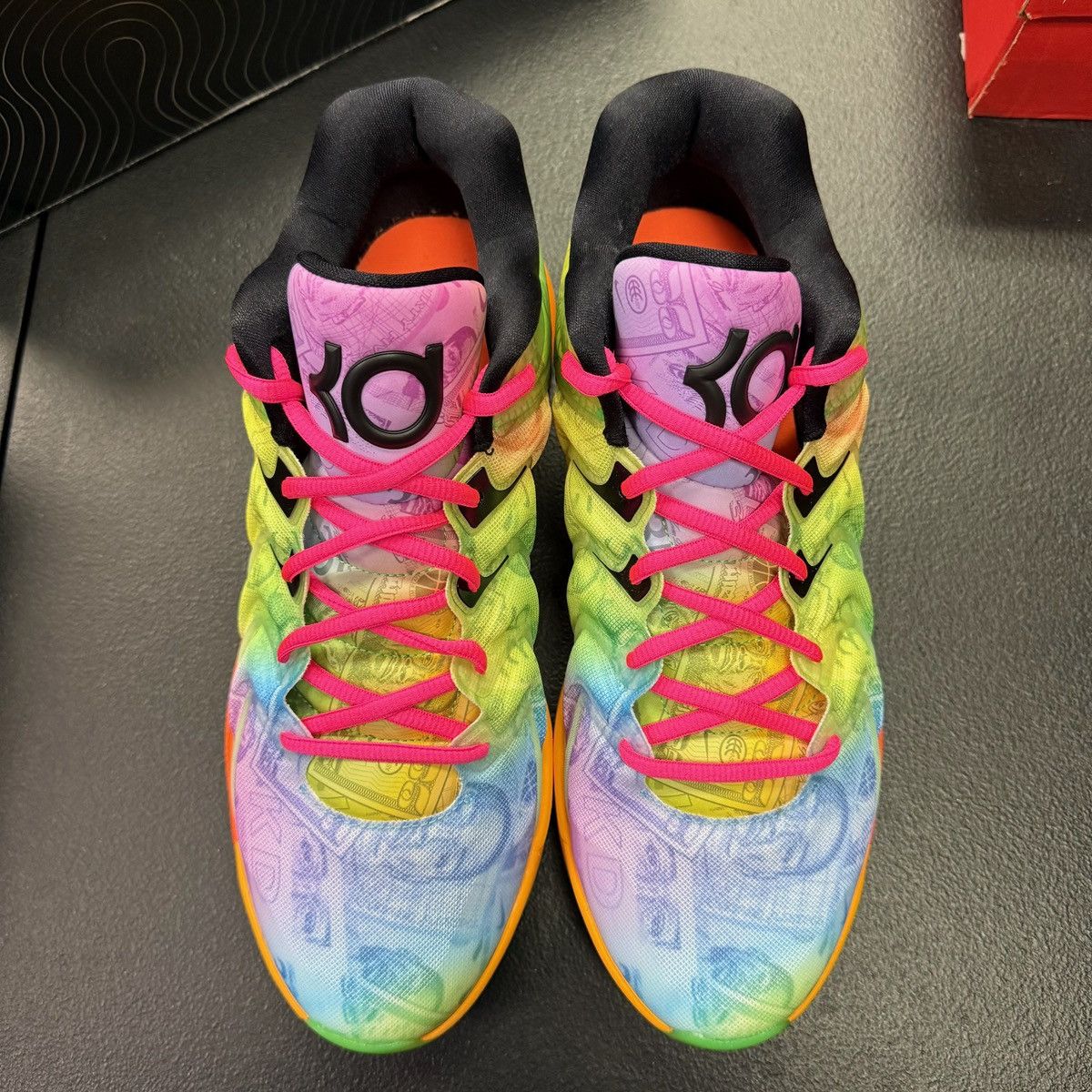 Nike Size 11.5 - Nike KD 17 All Star Multicolor Volt HF1811-700 Size US 11.5 / EU 44-45 - 3 Thumbnail