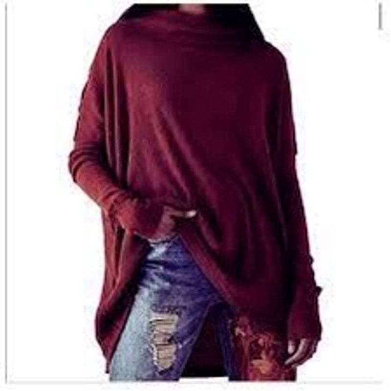 Free People Free People Juicy Long Sleeve M Date Night Waffle Knit Cowl Size M / US 6-8 / IT 42-44 - 1 Thumbnail