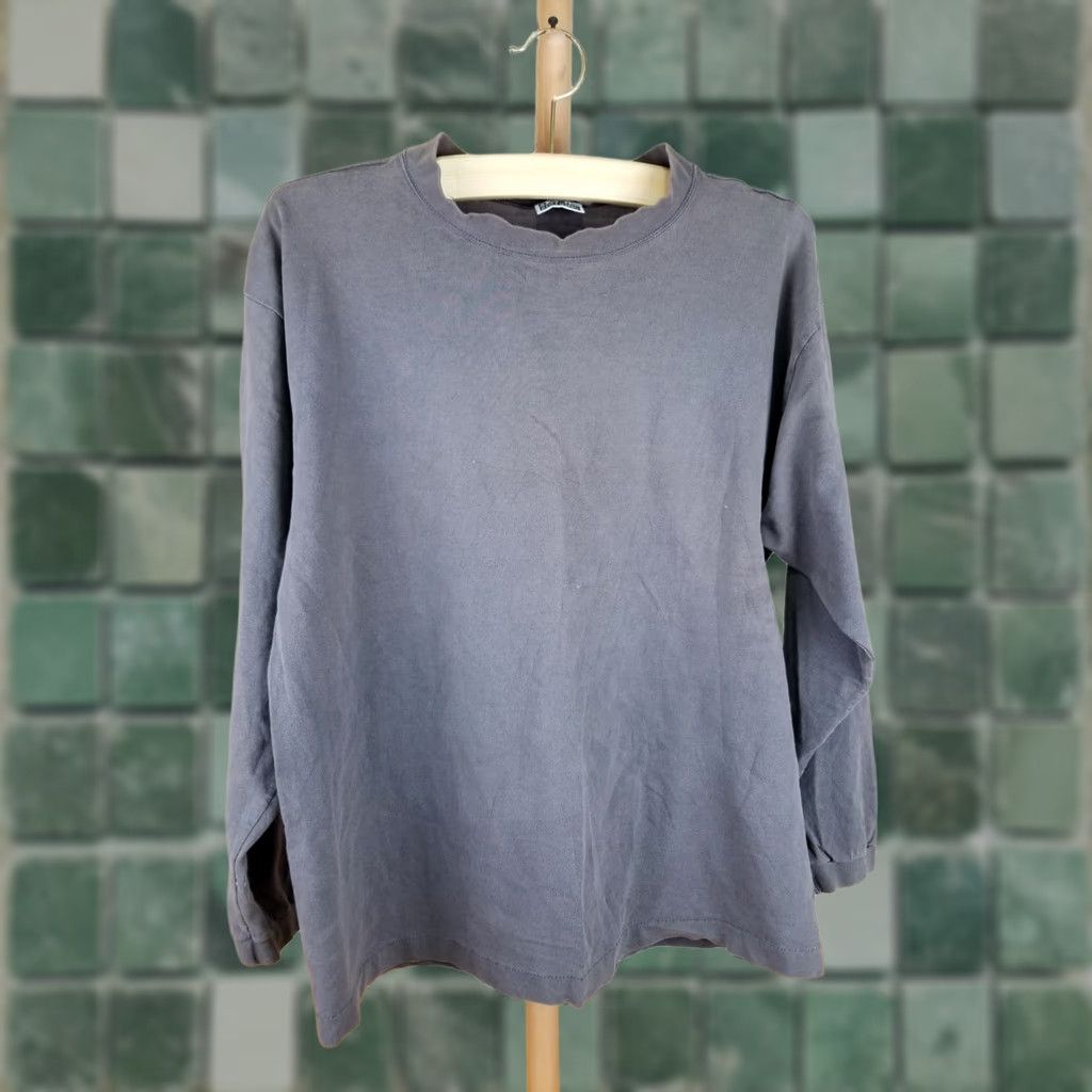 Asics VINTAGE Basics Long Sleeve T-Shirt XL Black Grunge 90's Edition Size US XL / EU 56 / 4 - 1 Thumbnail