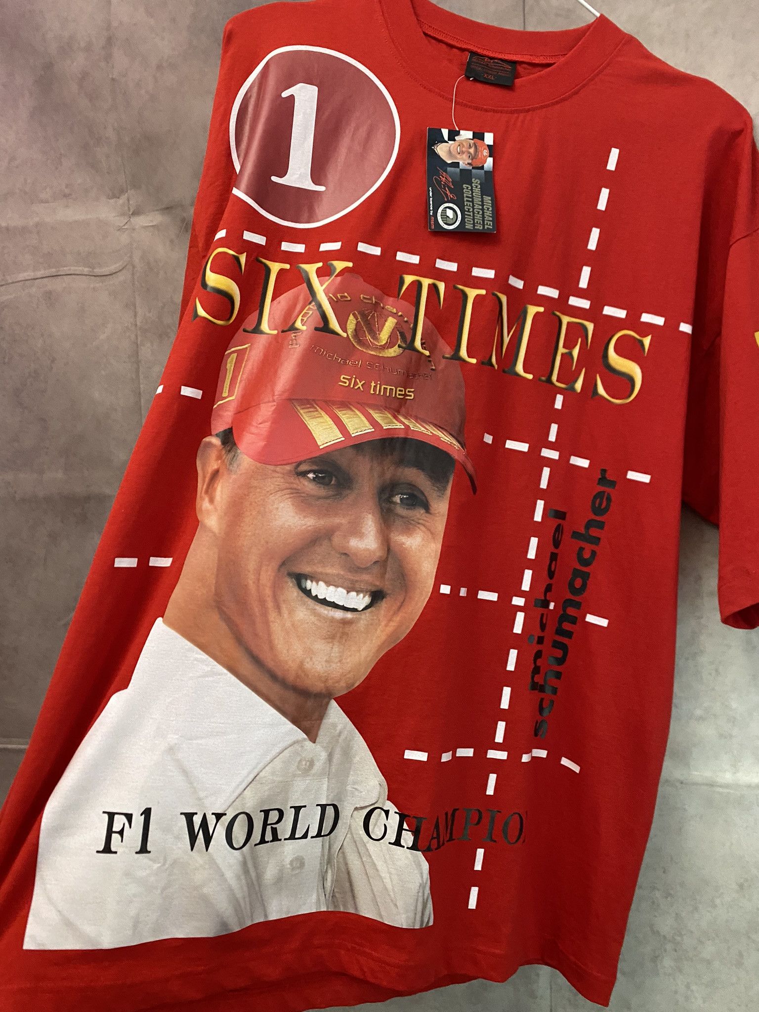Japanese Brand × Vintage Michael Schumacher NEW💗 T-Shirt 1994-2003 F-1 Size US XXL / EU 58 / 5 - 2 Thumbnail