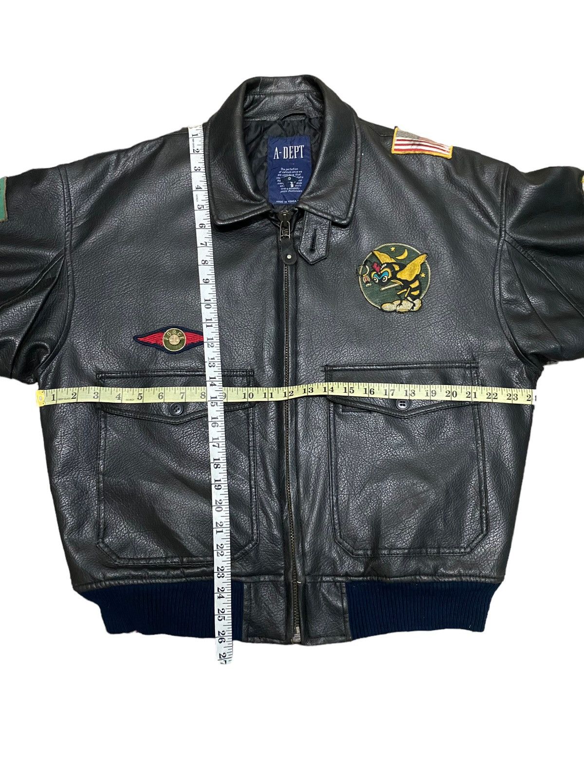Vintage Vintage Us Air force A-dept bomber leather jacket Size US M / EU 48-50 / 2 - 6 Thumbnail