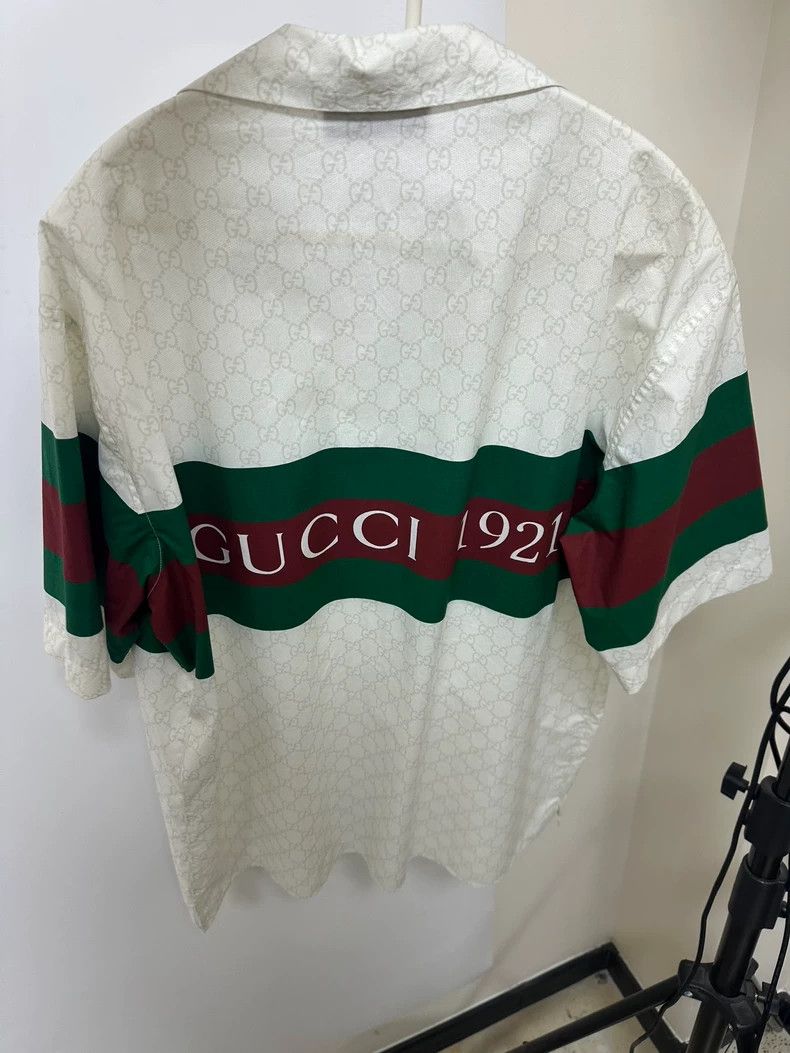 Gucci Gucci Classic double G pattern white short sleeves Size US M / EU 48-50 / 2 - 2 Thumbnail