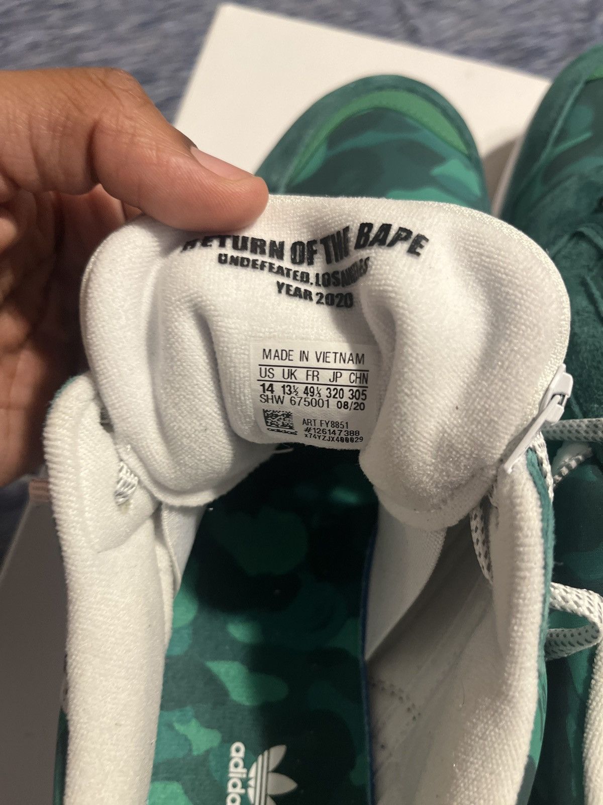 Adidas × Bape × Undefeated BAPE UNDEFEATED Size US 14 / EU 47 - 4 Thumbnail