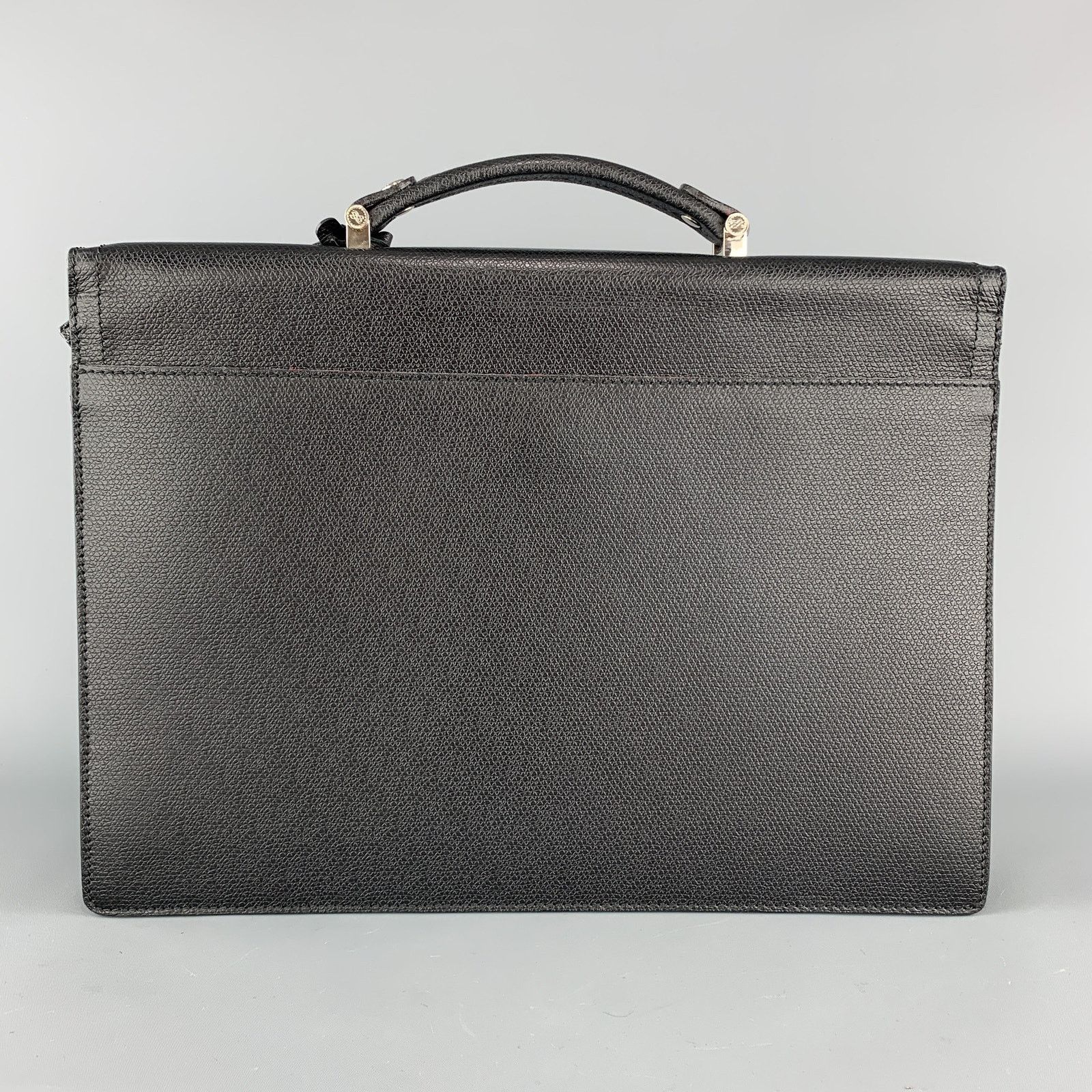 Lancel LANCEL Black Textured Leather Envelope Briefcase Size ONE SIZE - 6 Thumbnail