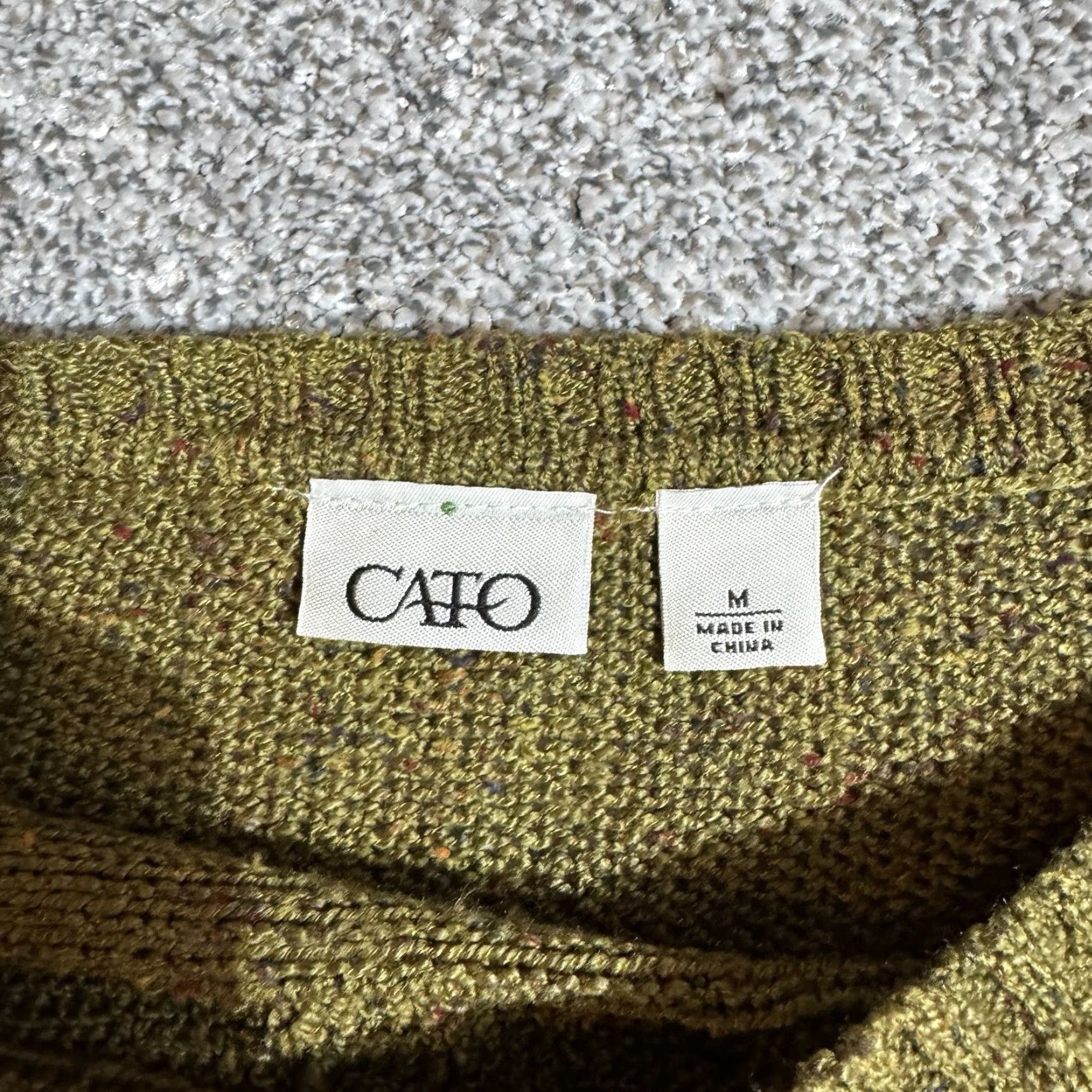 Vintage Cato Sweater Women Medium Asymmetrical Grunge Witchy Textured Knit Edgy Pullover Size M / US 6-8 / IT 42-44 - 5 Thumbnail