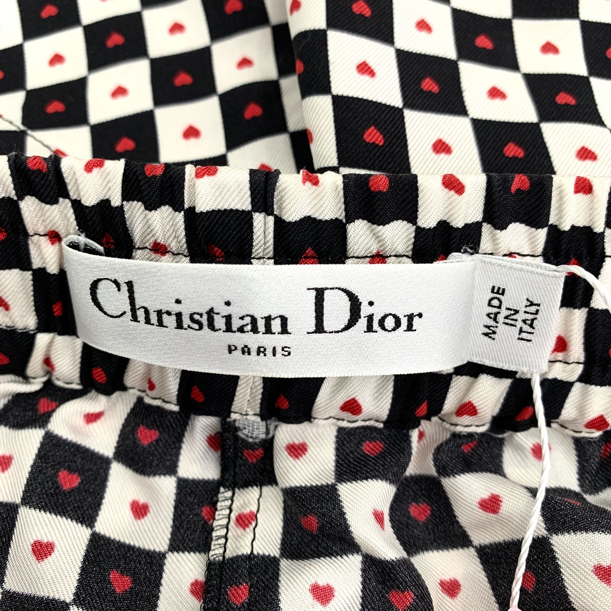 Dior Christian Dior Checkerboard Heart Pattern Shorts Size 24" / US 00 / IT 34 - 6 Thumbnail