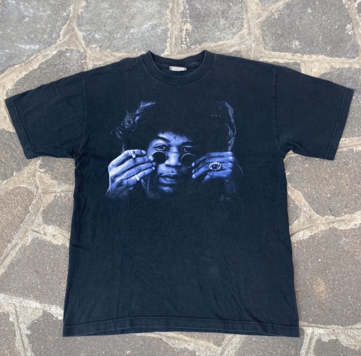 image of Jimi Hendrix Vintage Shirt in Black, Men's (Size XL)