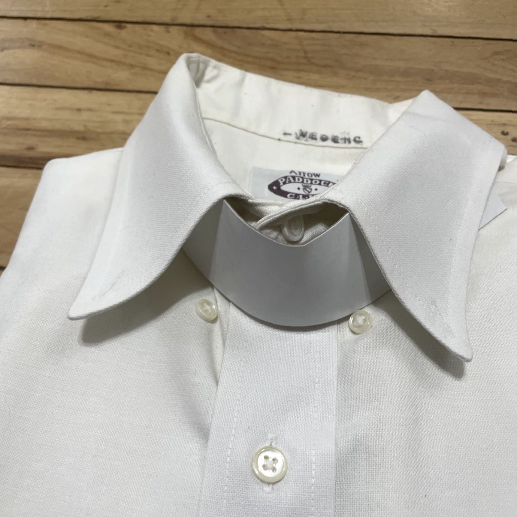 Arrow VINTAGE Arrow paddock club Men Shirt White 16.5 34 USA Short Sleeve Button-Up Collared Pocketed Oxford Cotton Regular 100% Cotton Mens Size US M / EU 48-50 / 2 - 4 Thumbnail